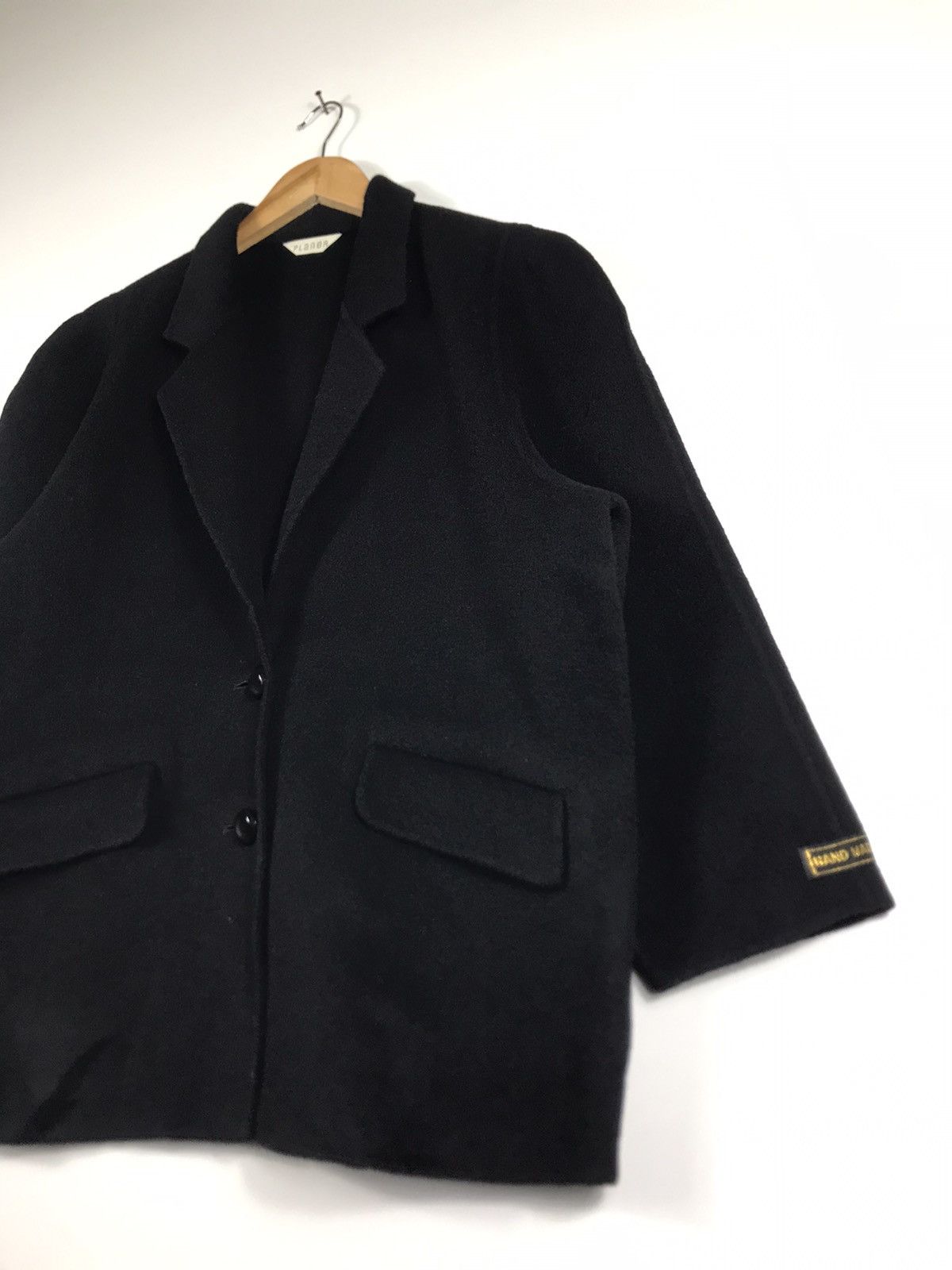 Handmade × Japanese Brand 🔥Vintage Planer Wool HandMade Button Baggy Coat Jacket Size L / US 10 / IT 46 - 3 Thumbnail