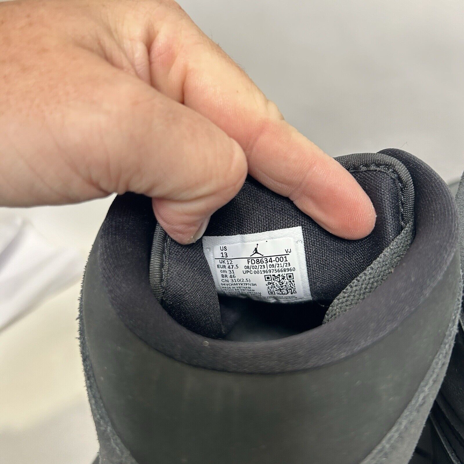 Nike Nike Air Jordan 1 Mid SE Craft “Black Dark Smoke Gray” 2024 Size US 13 / EU 46 - 6 Thumbnail