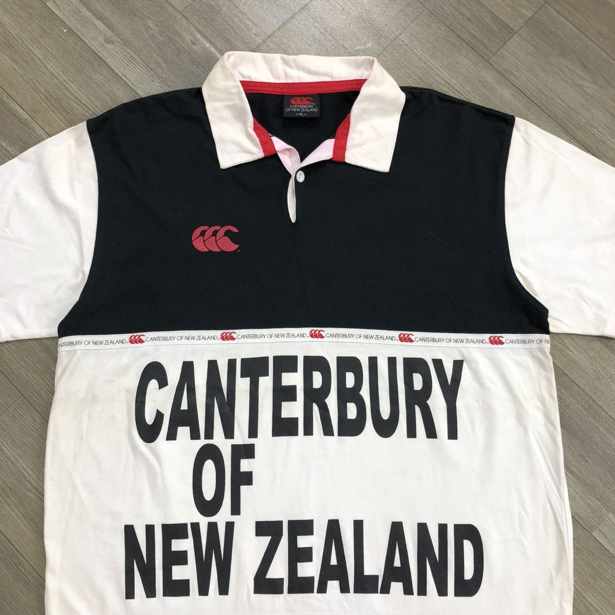 Canterbury of New Zealand Vintage Canterbury Spell Out Logo Rugby Shirt Streetweat Y2K Size US XL / EU 56 / 4 - 2 Thumbnail