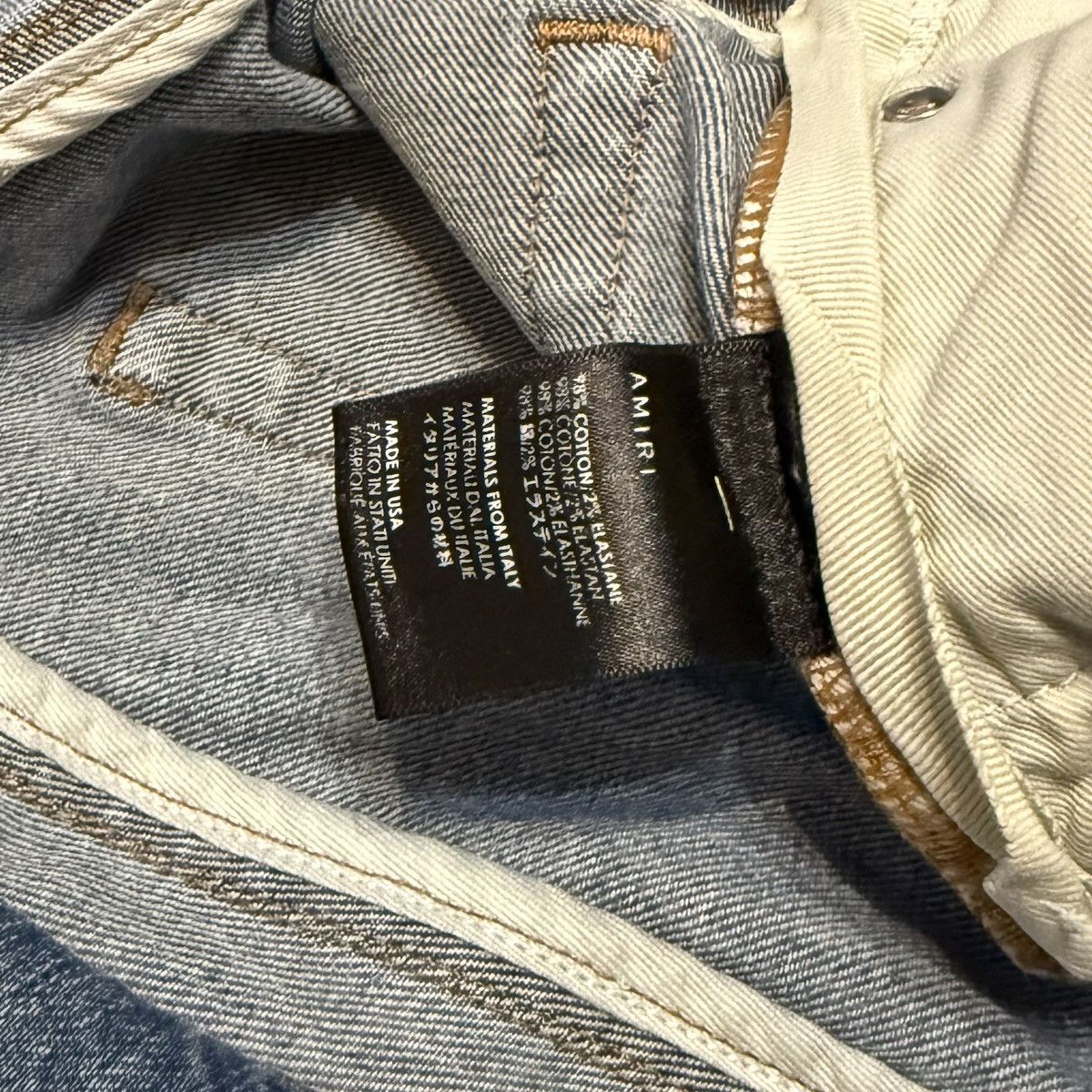 Amiri Amiri Ripped Light Blue Jeans Denim Pants Size US 32 / EU 48 - 9 Thumbnail
