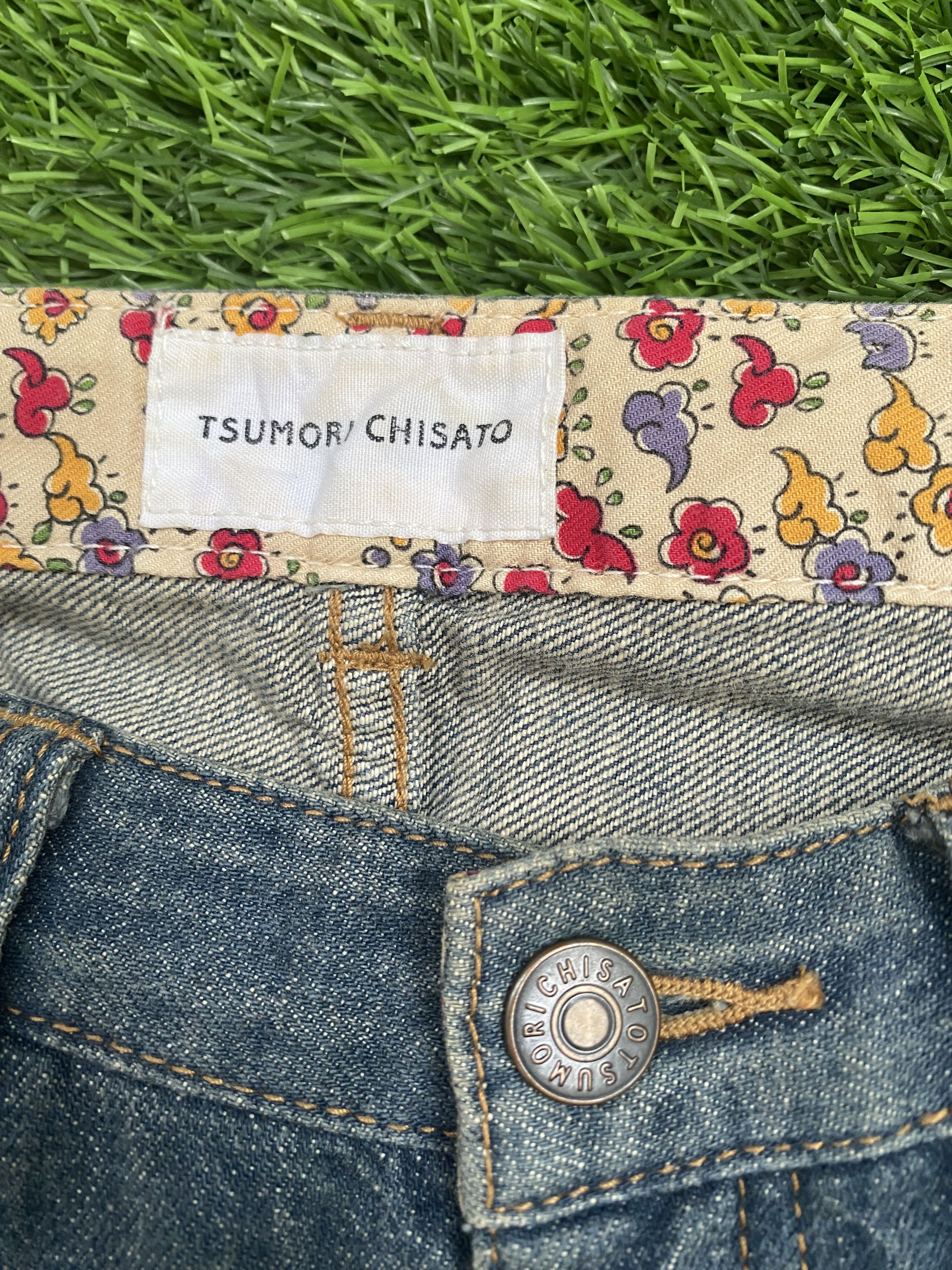 Tsumori Chisato Tsumori Chisato by Issey Miyake Animal Embordiery Denim Size 29" - 3 Thumbnail