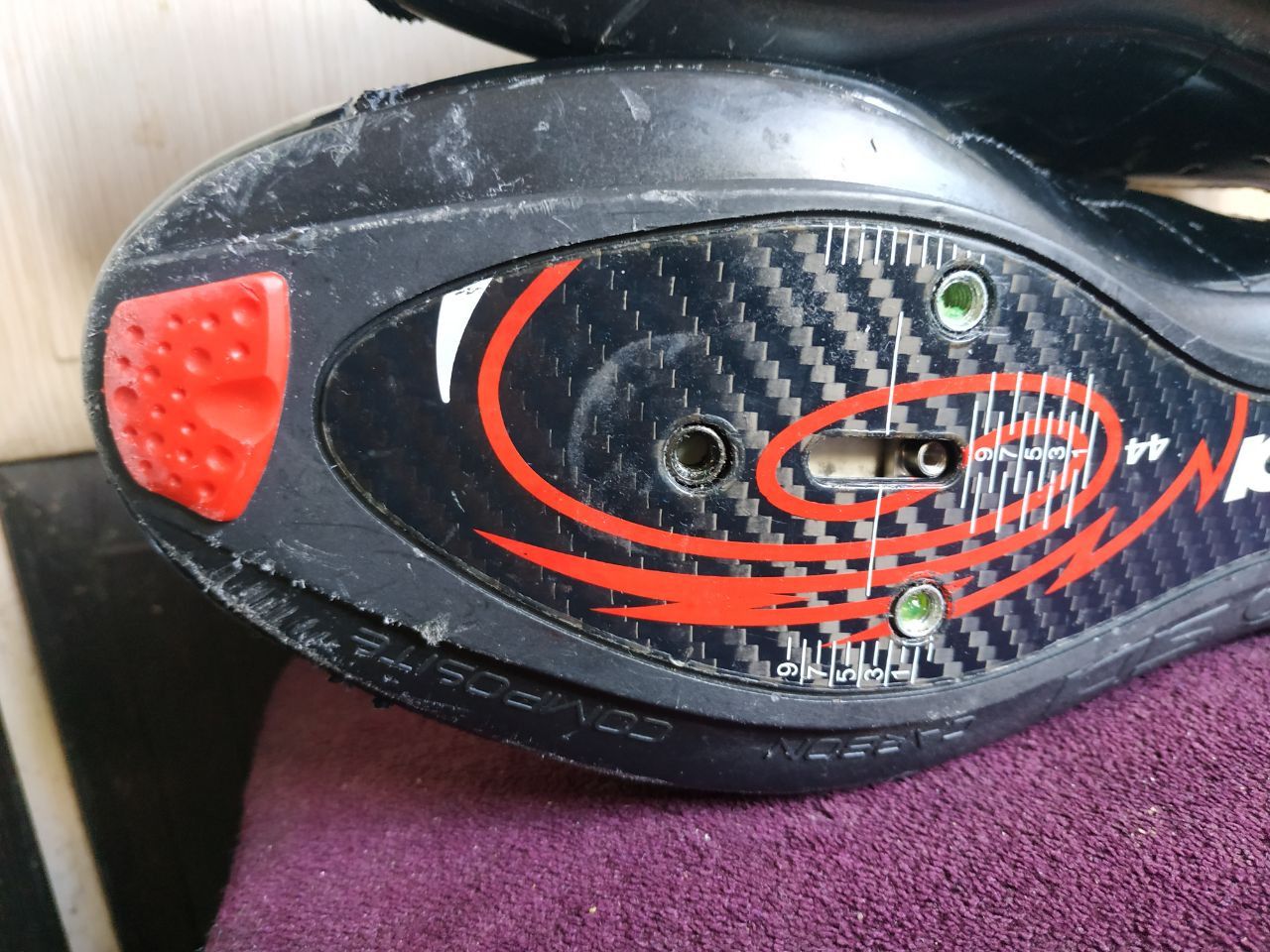 Sidi Sidi Ergo 5 Carbon Road Cycling Shoes Black - EU 44 / US 10 Size US 11 / EU 44 - 17 Thumbnail