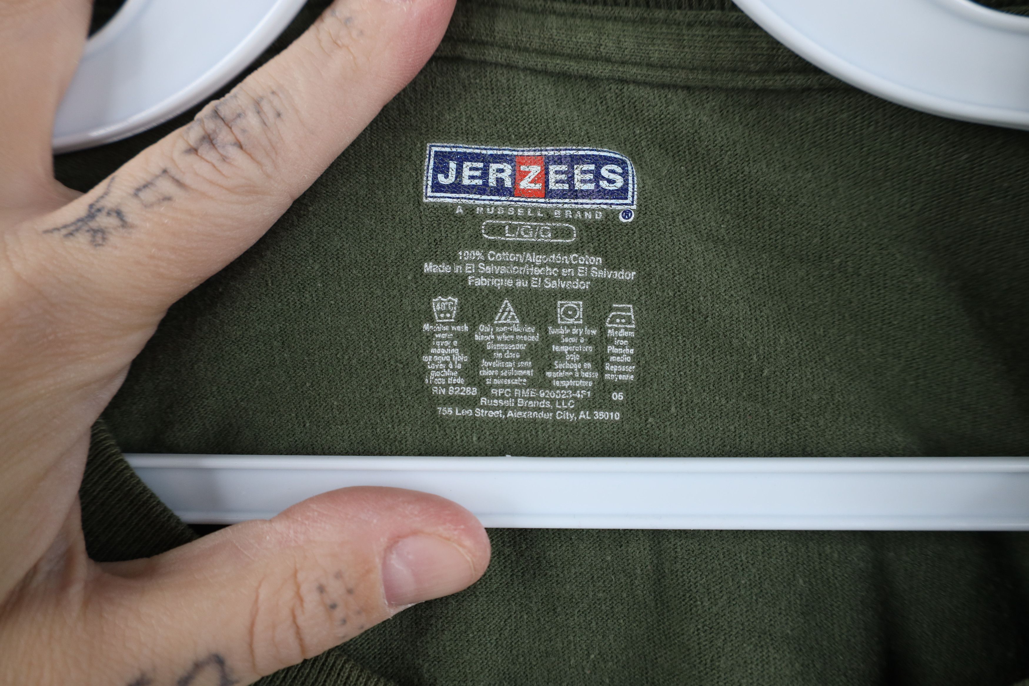 Vintage Vintage Y2K Streetwear Long Sleeve T-Shirt Green Cotton Size US L / EU 52-54 / 3 - 4 Thumbnail