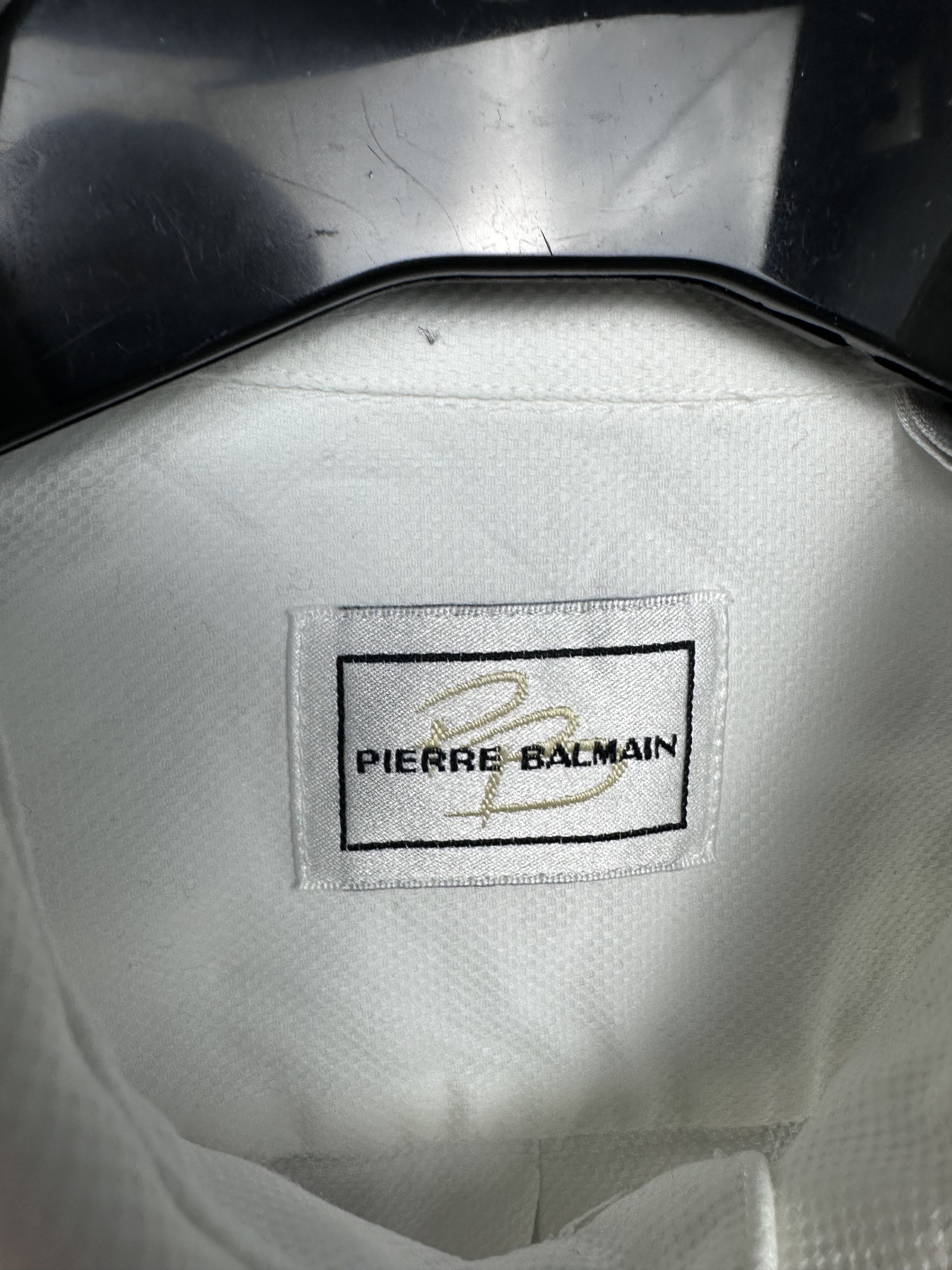 Pierre Balmain Pierre Balmain Vintage Mens Long Sleeve White Shirt Size US L / EU 52-54 / 3 - 4 Thumbnail