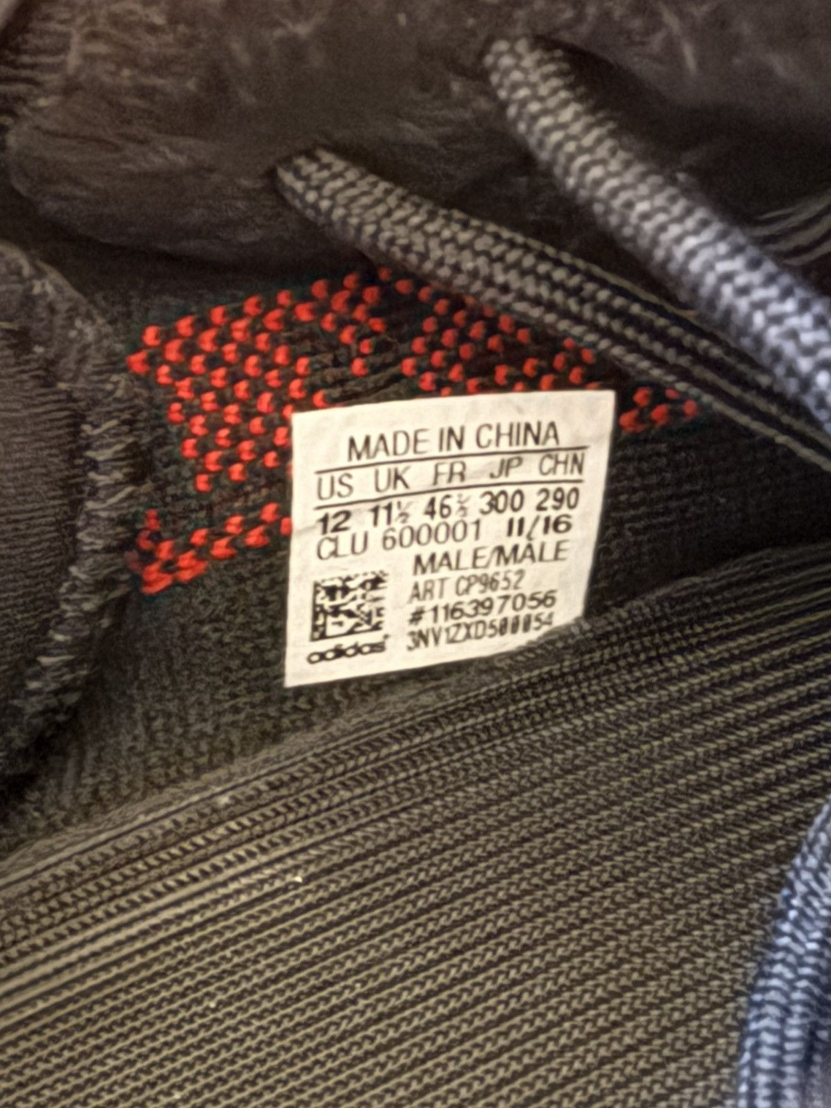 Adidas ADIDAS Yeezy Boost 350 V2 Bred CP9652 Core Black Red Size 12 Size US 12 / EU 45 - 9 Thumbnail
