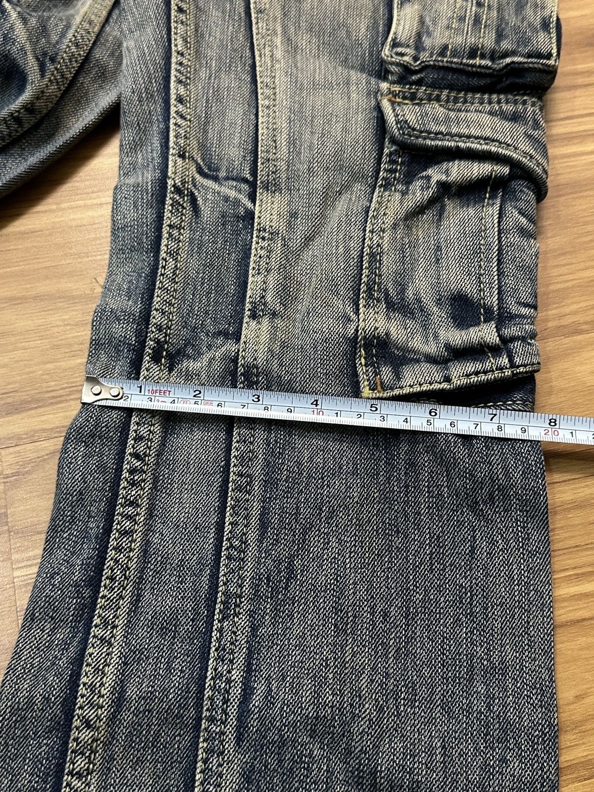 Nicole Club Nicole Club For Men Flare Multi Pocket Bondage Denim Jeans Size US 32 / EU 48 - 20 Thumbnail