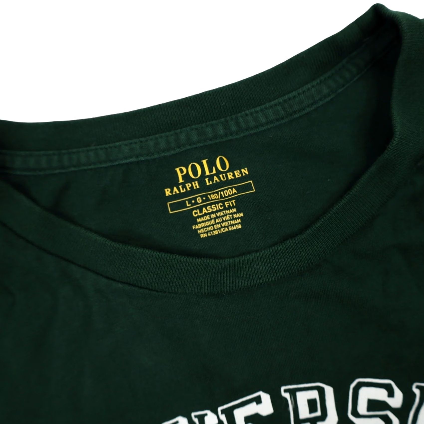Polo Ralph Lauren VINTAGE Polo Ralph Lauren Shirt Mens Large University Graphic T Shirt Green L Boys? Size US L / EU 52-54 / 3 - 4 Thumbnail