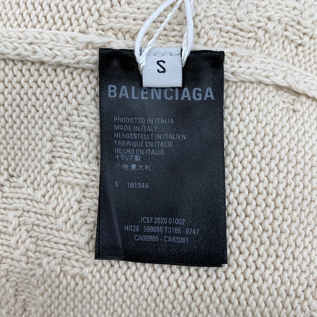 Balenciaga Balenciaga Beige Long Sleeve Knit Sweater K26WX Size US S / EU 44-46 / 1 - 8 Thumbnail