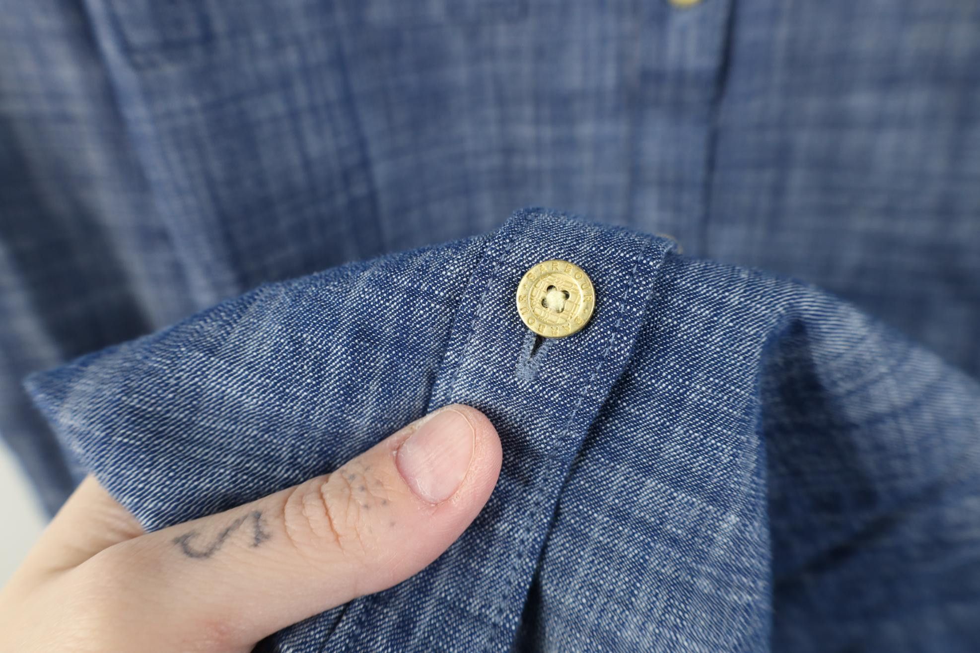 Barbour Barbour Winter Tartan Chambray Collared Button Shirt Blue Size M / US 6-8 / IT 42-44 - 5 Thumbnail