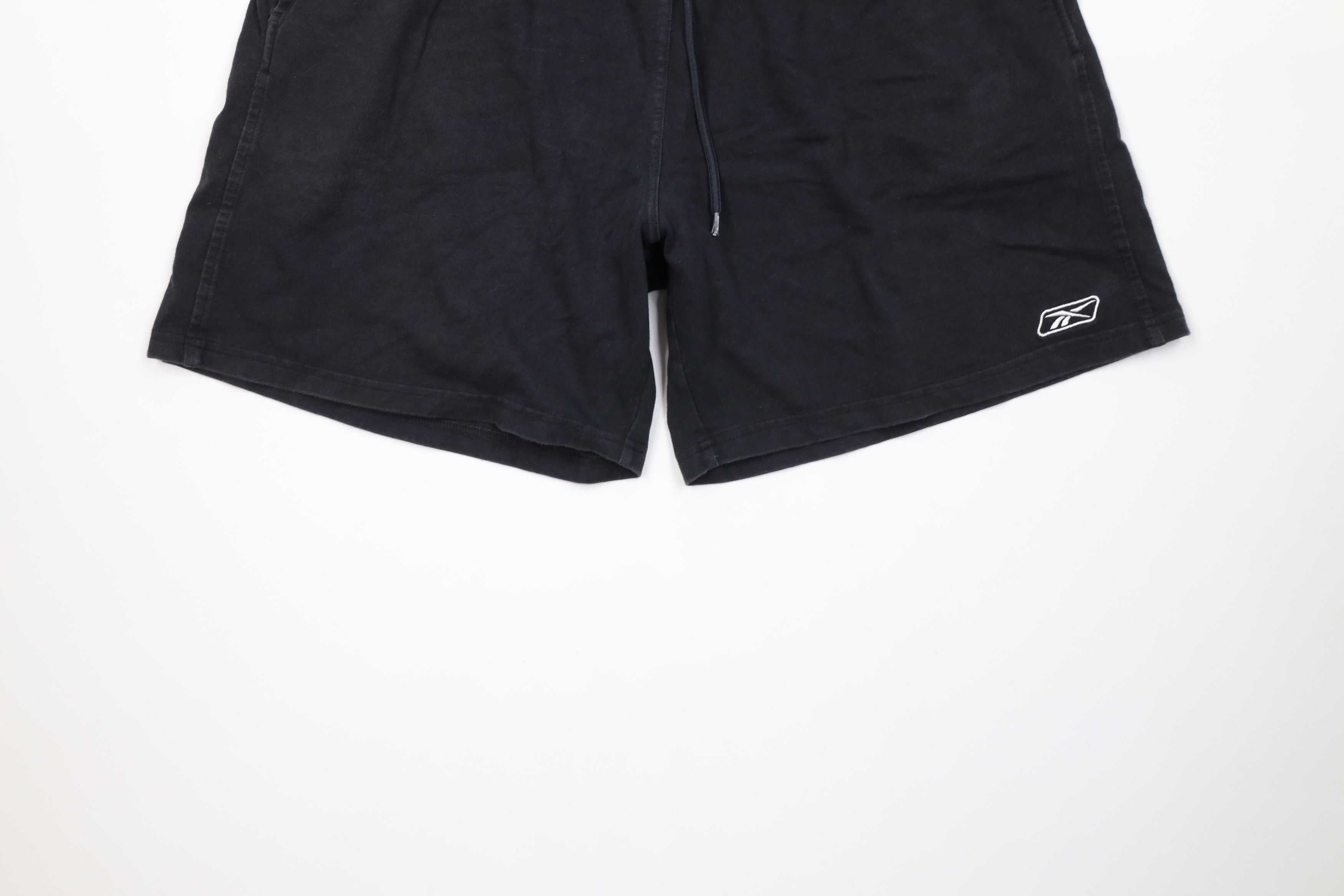 Reebok Vintage 90s Reebok Logo Above Knee Shorts Black Cotton Size US 36 / EU 52 - 4 Thumbnail