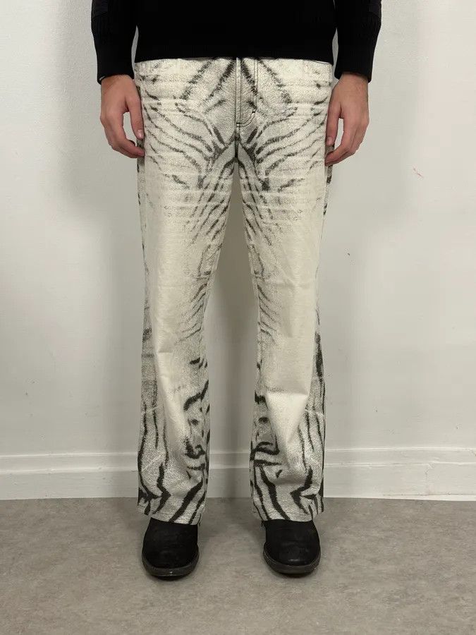 SS2002 Cavalli Black & White Zebra Pants