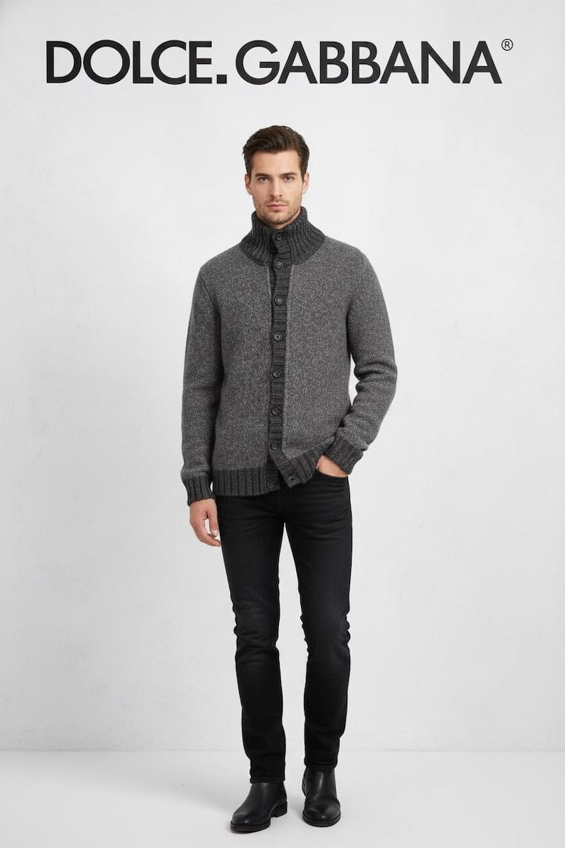 Dolce & Gabbana 🔥 turtleneck cardigan wool sweater size L dolce Gabbana Size US L / EU 52-54 / 3 - 2 Thumbnail