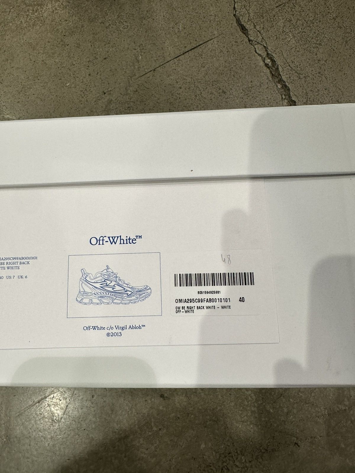 Off-White OFF-WHITE - Be Right Back Sneakers White Size US 7 / EU 40 - 10 Thumbnail