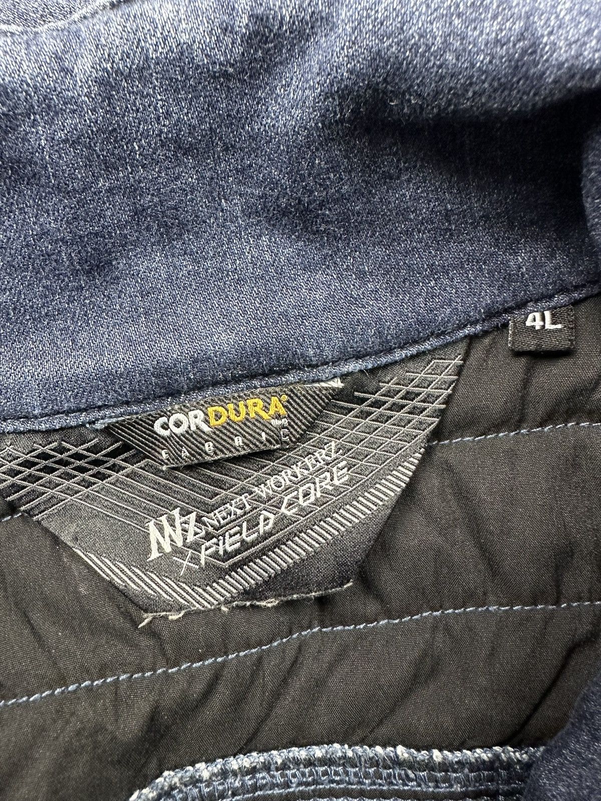 If Six Was Nine × Le Grande Bleu (L.G.B.) NWZ Next Workerz X Feildcore Cordura Denim Jacket Size US XXL / EU 58 / 5 - 13 Thumbnail