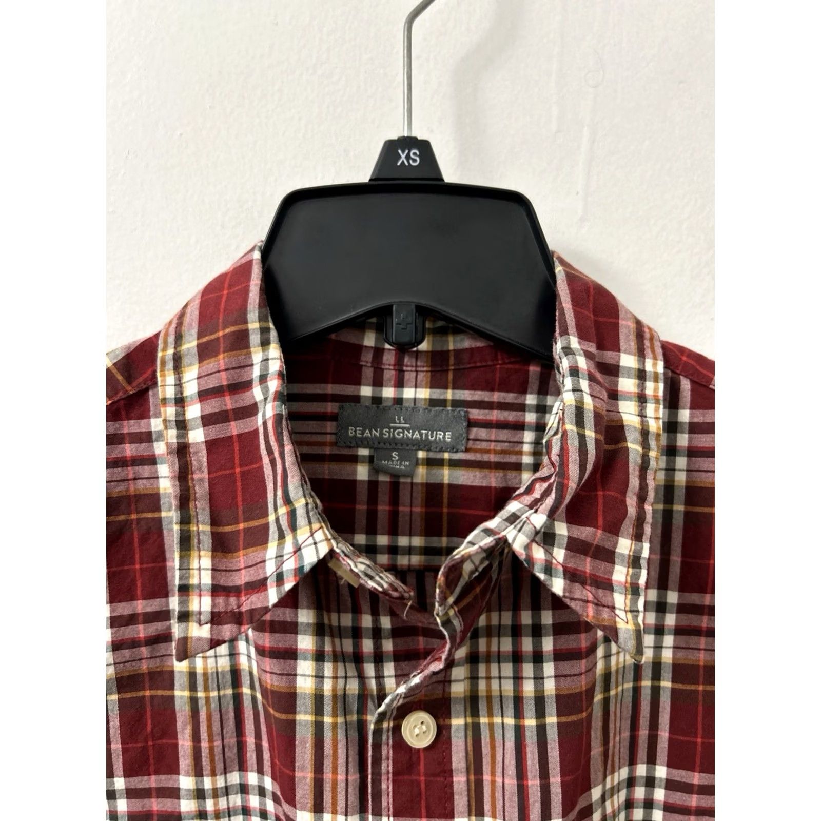 Vintage LL Bean Signature Shirt Mens Sz S Red Oxford Plaid Button Down L/S 281173 Size US S / EU 44-46 / 1 - 4 Thumbnail