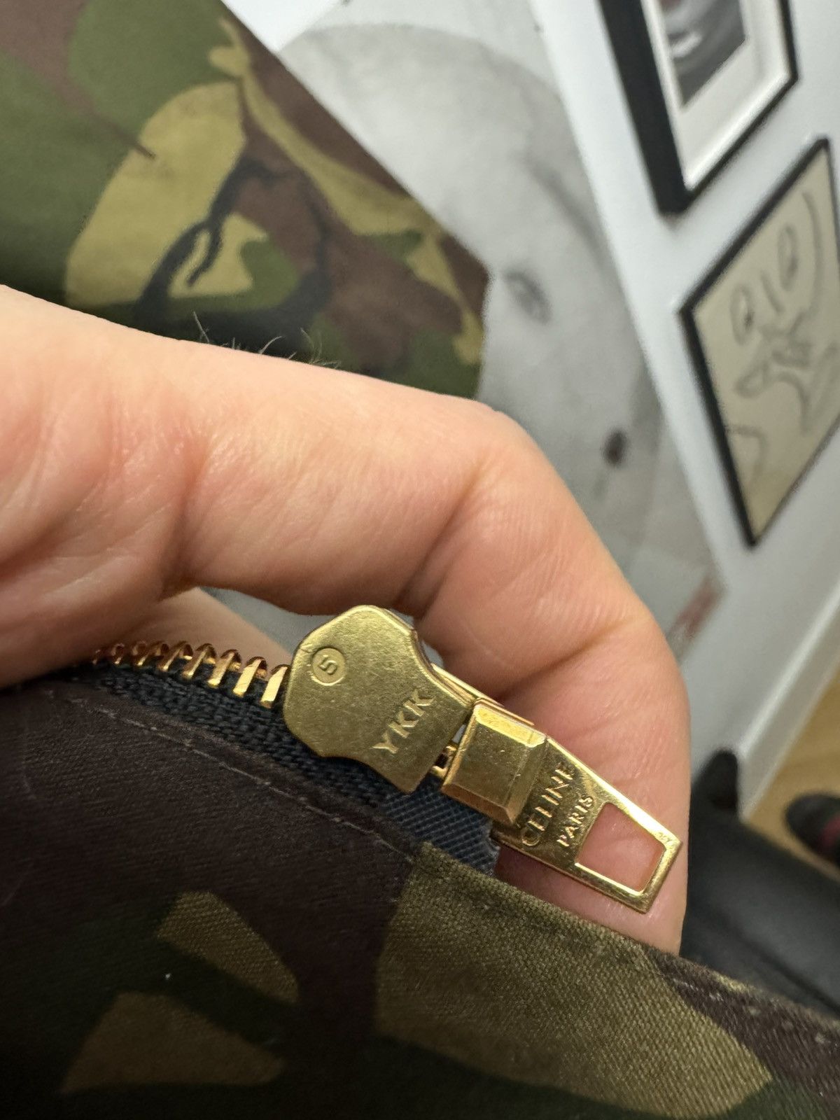 Celine Celine Hunting Camo Parka Hedi Slimane Suede Brown Gold Size US M / EU 48-50 / 2 - 10 Thumbnail
