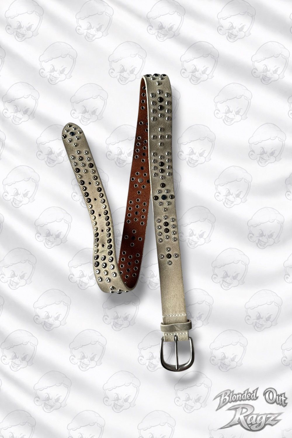 Isabel Marant Isabel Marant Off White Studded Calf Leather Belt Italy Size ONE SIZE - 1 Thumbnail
