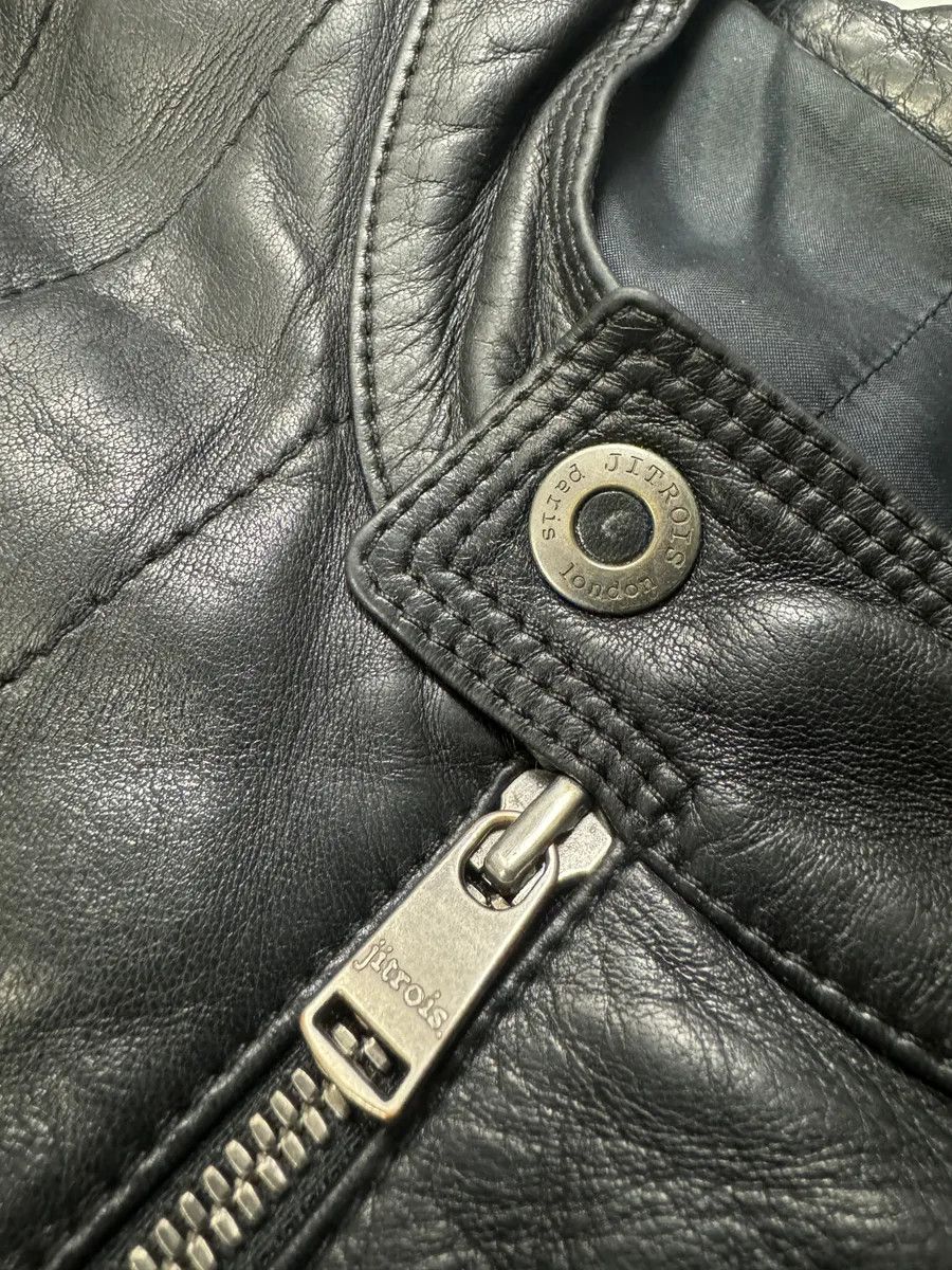 Jitrois 2000s Jitrois Black Leather Pure Premium Biker Jacket Size US L / EU 52-54 / 3 - 9 Thumbnail