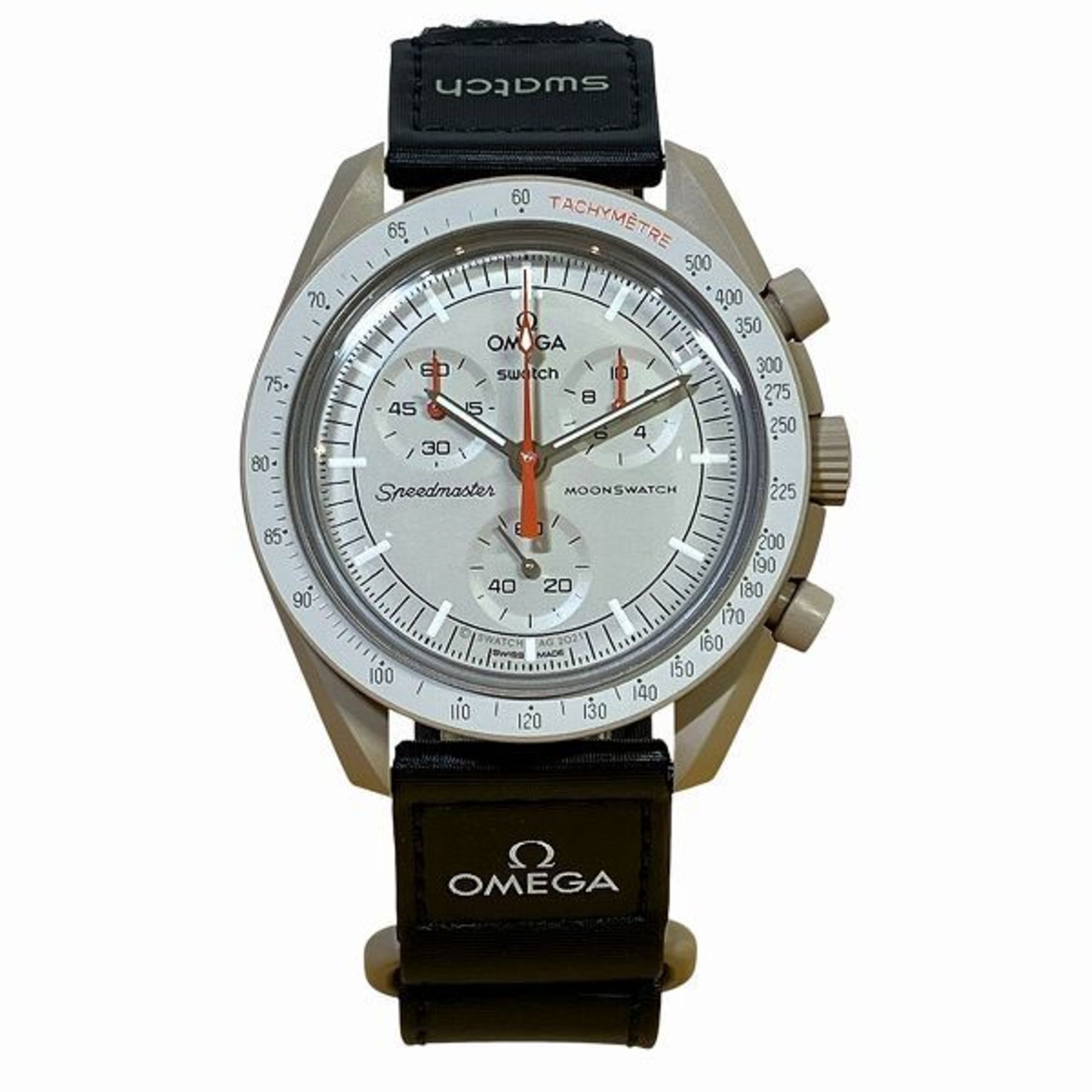 Omega Omega x Swatch Moonwatch Mission to Jupiter SO33C100 Quartz Watch Men's Size ONE SIZE - 1 Thumbnail