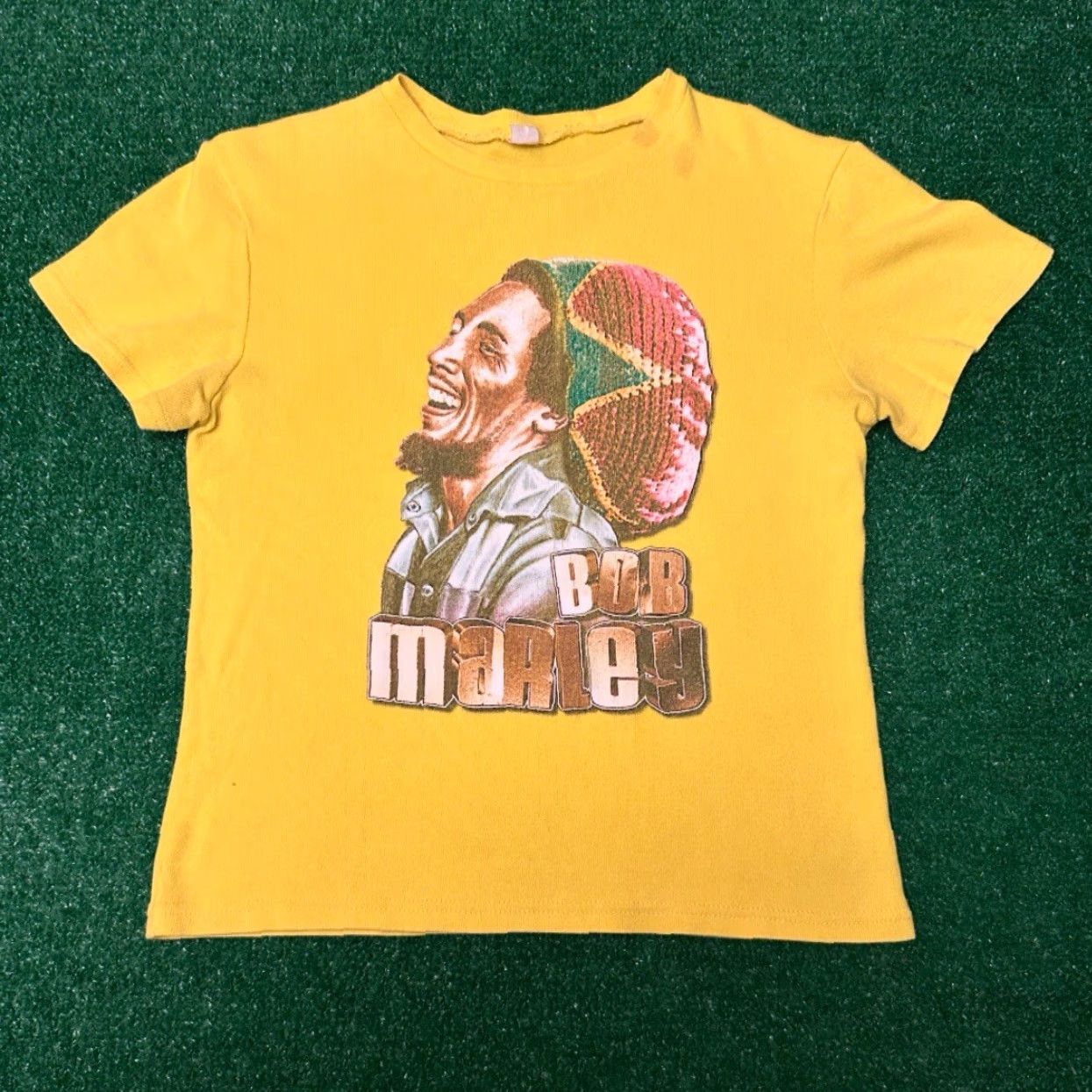 Vintage VINTAGE Bob Marley Band Tee Shirt Reggae Rasta 420 VTG Size Small T-Shirt Men Yellow 80s 90s Music Band Reggae Rasta 420 VTG Small Mens Size US S / EU 44-46 / 1 - 4 Thumbnail
