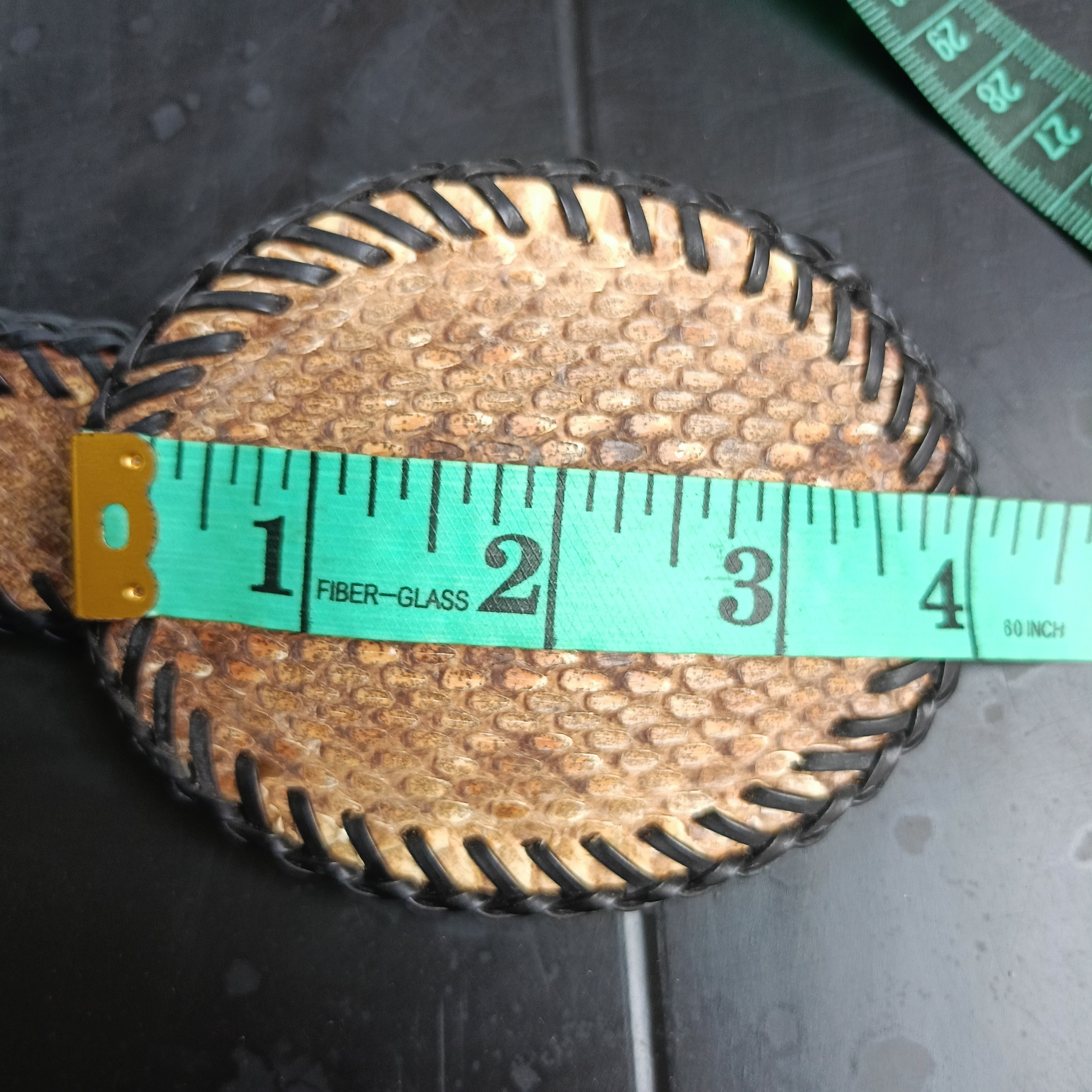 Japanese Brand × Leather Snake Leather Belts Size 34 - 6 Thumbnail