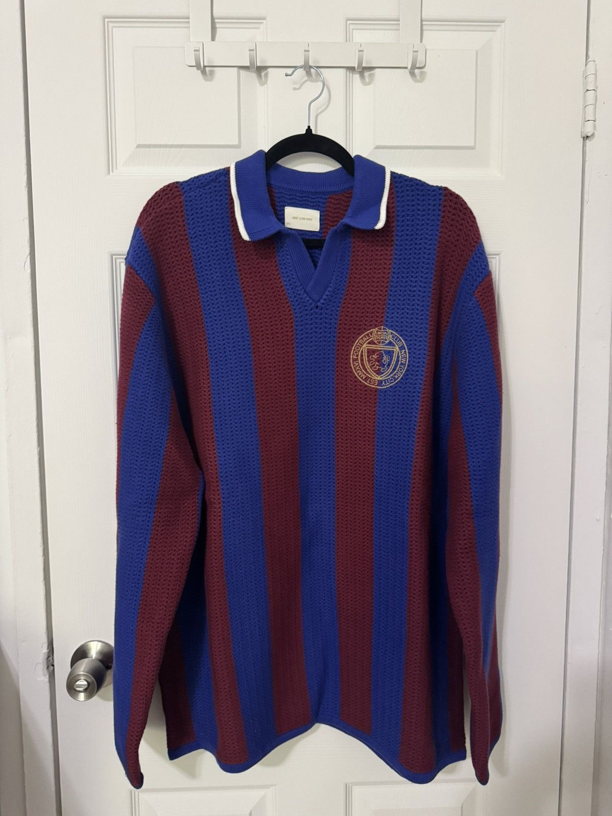 Aime Leon Dore Long-Sleeve Knit Stripe Soccer Jersey