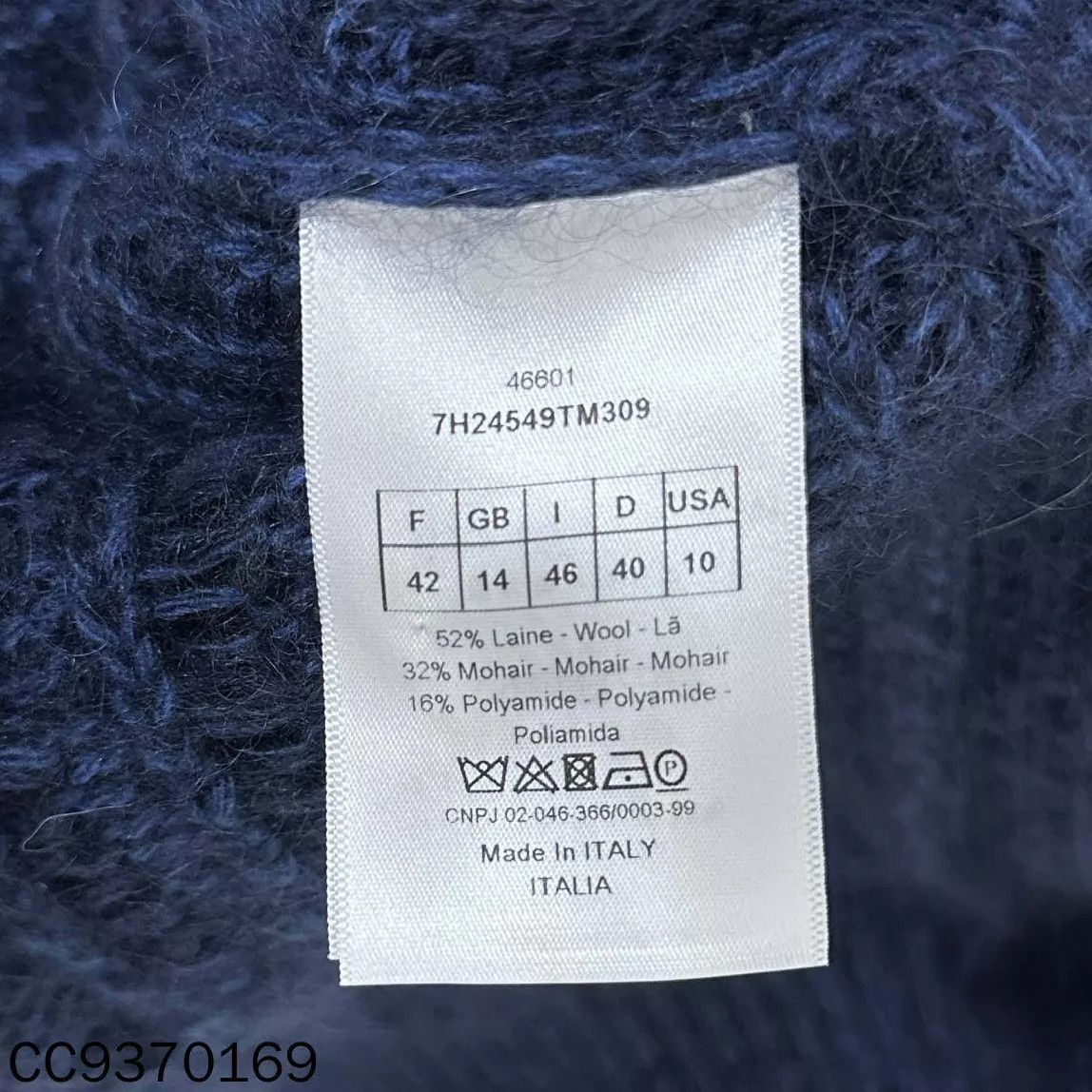 Dior Dior blue hooded wool sweater Size M / US 6-8 / IT 42-44 - 4 Thumbnail