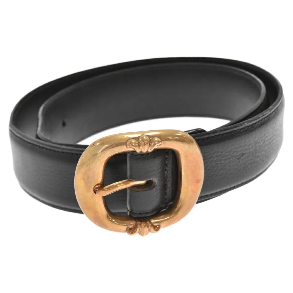 image of Chrome Hearts Bronze Gunslinger Belt in Black, Men's