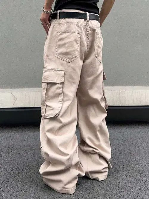 Jean Cargo Baggy Denim Casual Pants Oversized Size US 34 / EU 50 - 3 Thumbnail
