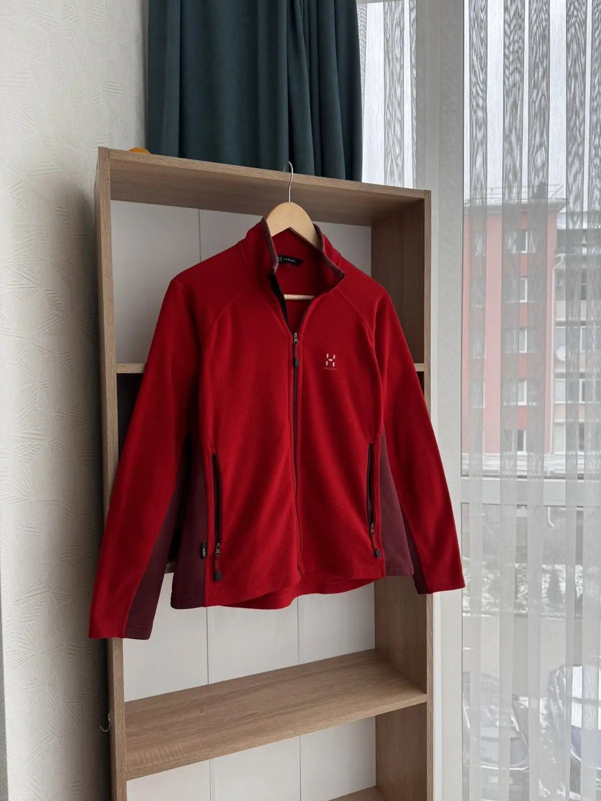 Haglofs × Vintage Vintage Haglofs Astro Scandinavian Red W’ Fleece Jacket Size L / US 10 / IT 46 - 6 Thumbnail