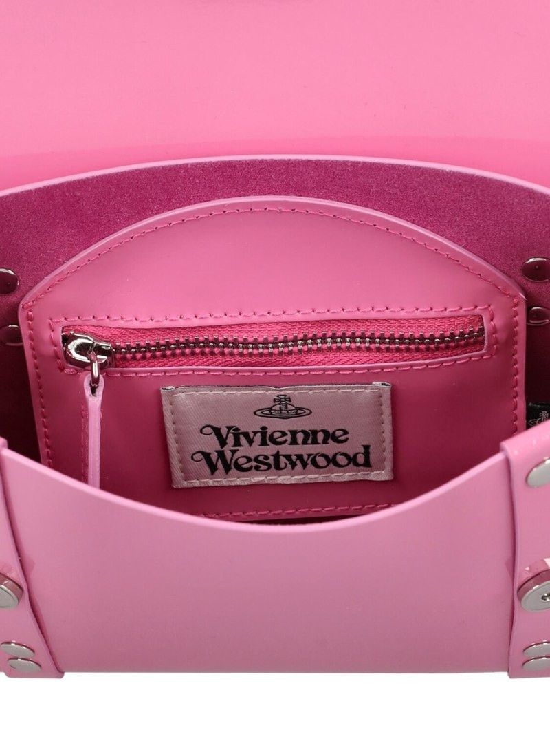 Vivienne Westwood o1f1d3z0825 Size: OS / Kim Patent Leather Crossbody Bag Pink Size ONE SIZE - 5 Thumbnail