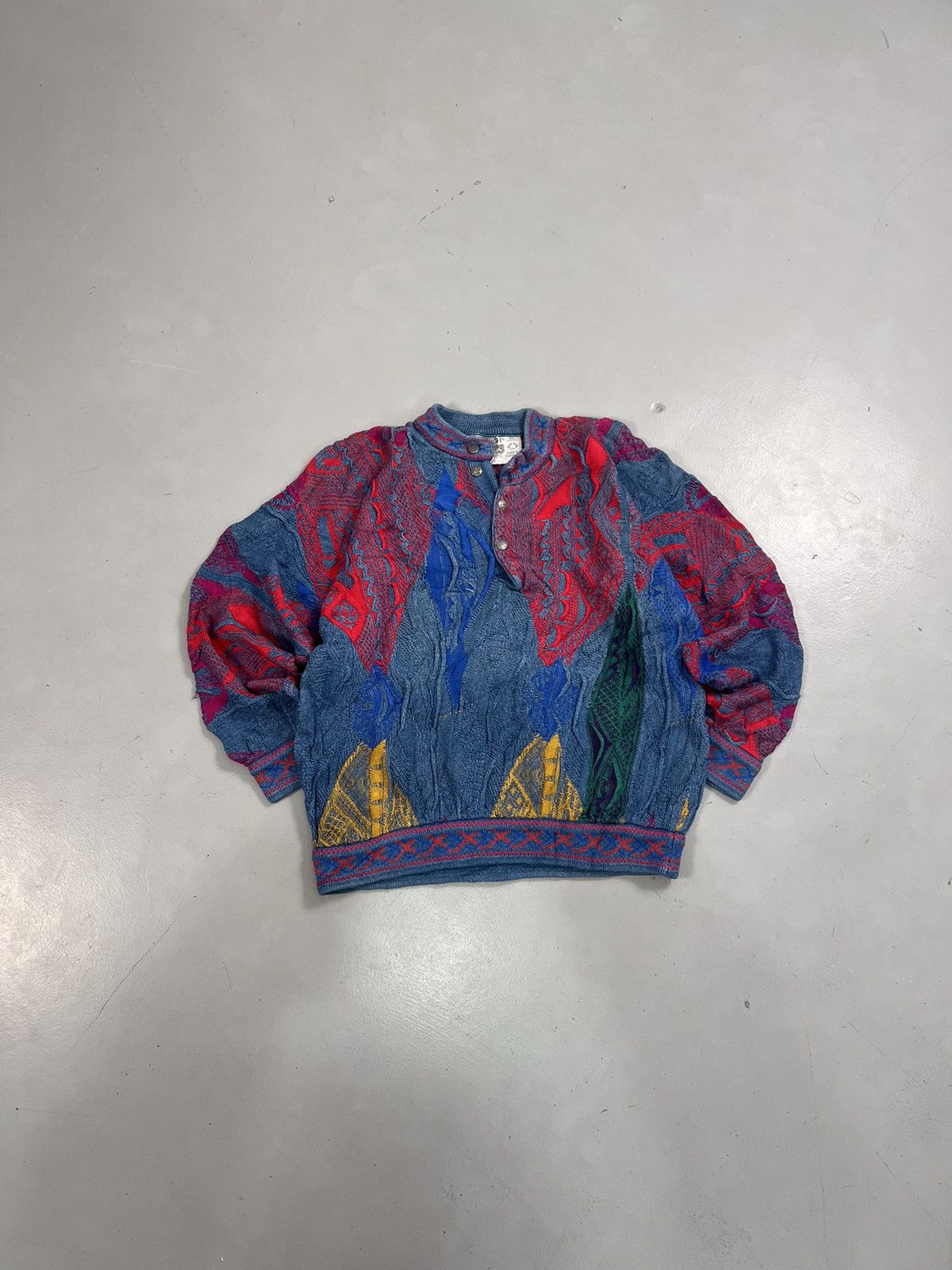 Coogi Vintage Coogi blues sweater Size US S / EU 44-46 / 1 - 1 Thumbnail