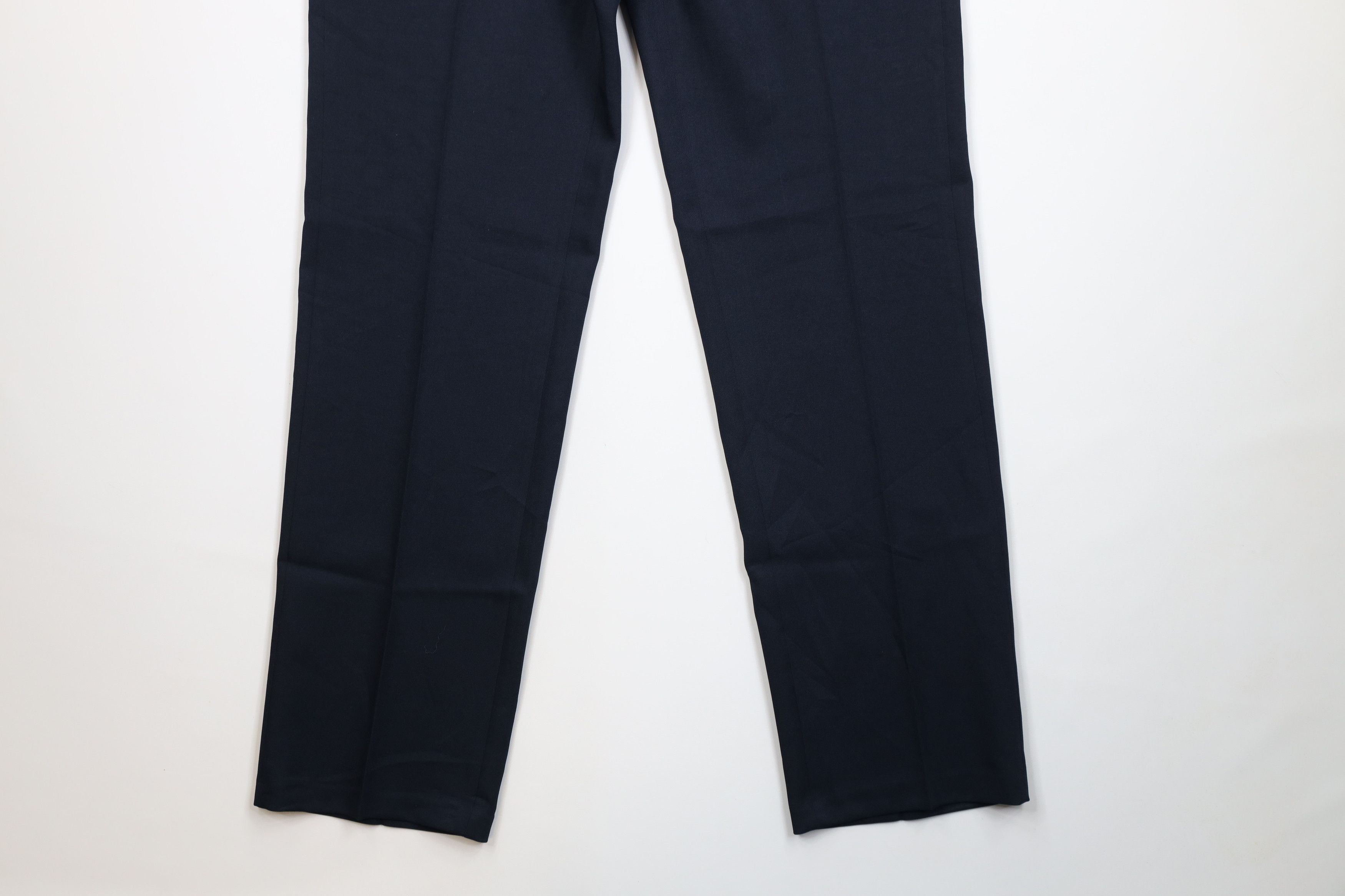 Levi's Deadstock Vintage 90s Levis Wide Leg Chino Pants Navy Blue Size US 36 / EU 52 - 4 Thumbnail
