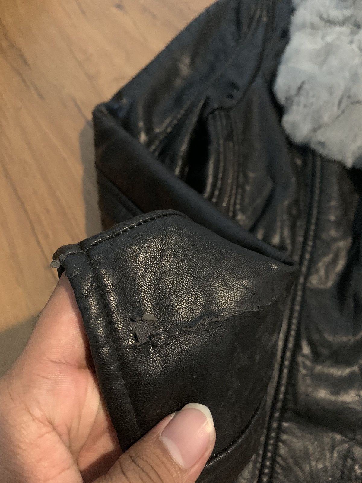 Ekam Japanese synthetic leather fur jacket punk rock viekei styel Size US M / EU 48-50 / 2 - 15 Thumbnail