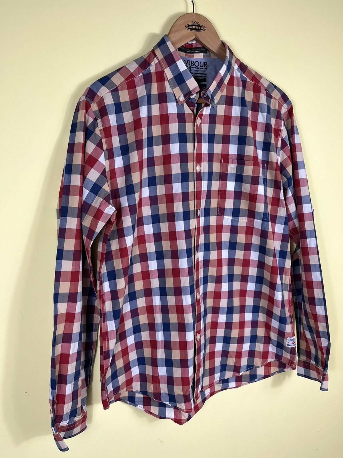 Barbour × Urban Classics Barbour international Steve McQueen checkered shirts butto Size US L / EU 52-54 / 3 - 2 Thumbnail