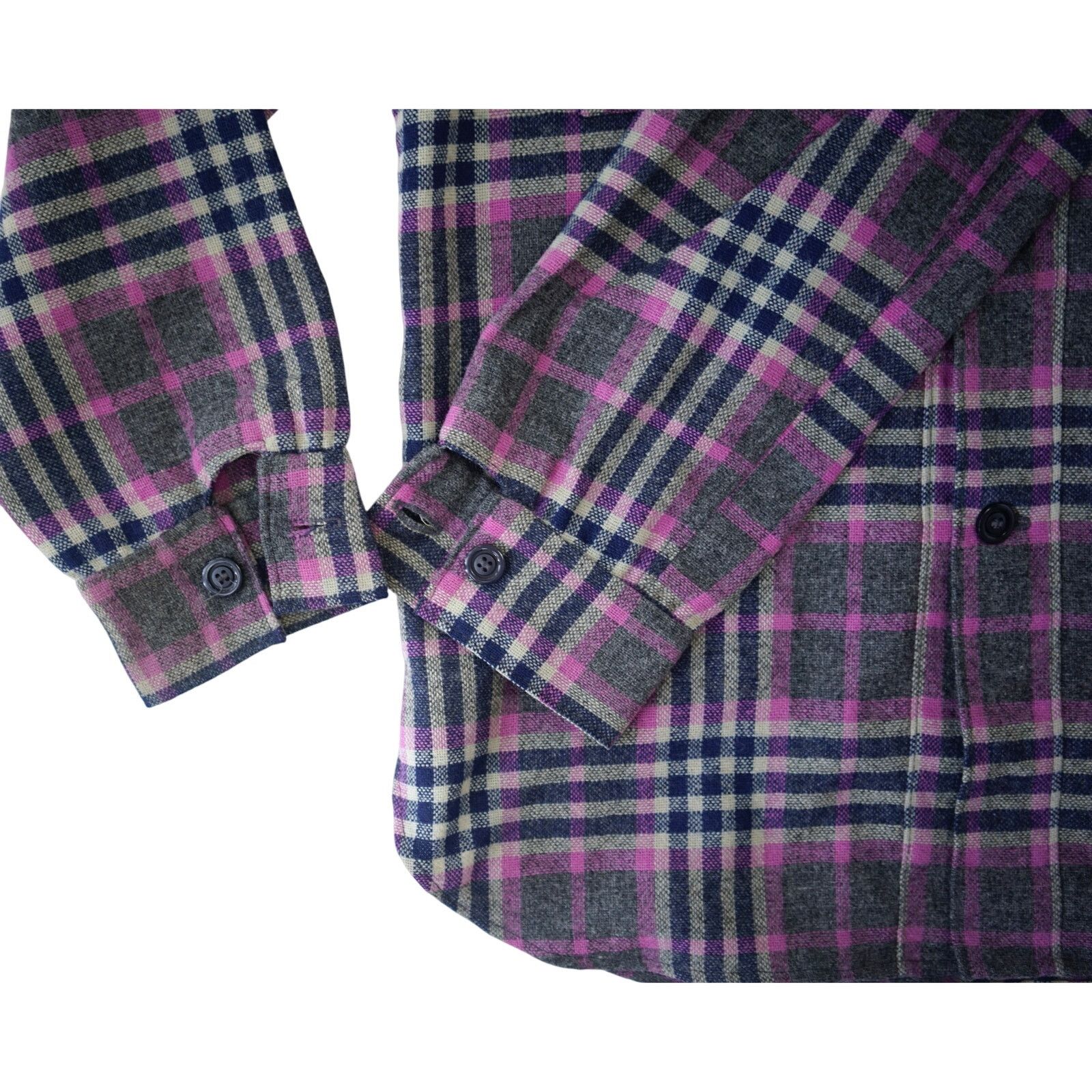 Pendleton × Vintage Vintage CPO Plaid Button Shirt Wool Men's Medium Size US M / EU 48-50 / 2 - 4 Thumbnail
