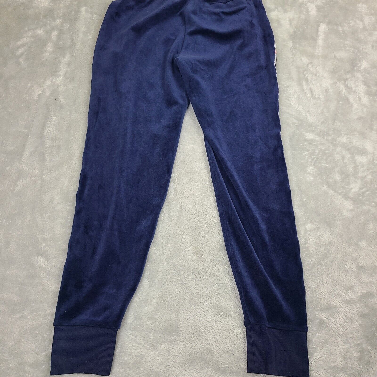 Fila Fila Joggers Women’s Small Navy Blue Velour Velvet Logo Swea Size 29" - 8 Thumbnail
