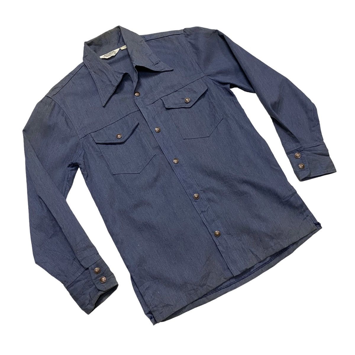 JCPenney Vintage 70s Jessey Penny snap button denim jacket Size US S / EU 44-46 / 1 - 6 Thumbnail