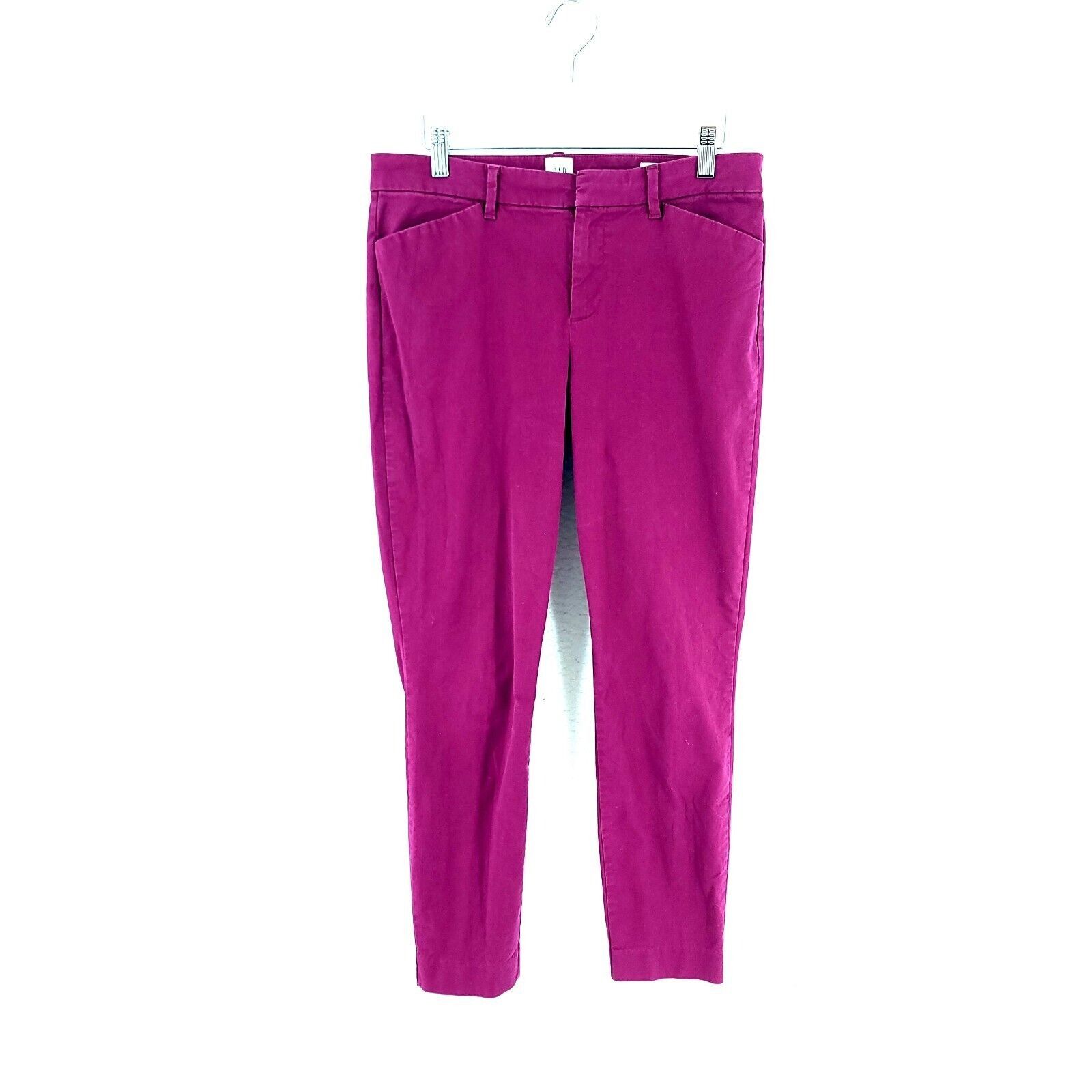 Gap Gap Acai Berry Purple Signature Skinny Ankle Khaki Chino Pan Size 28" / US 6 / IT 42 - 1 Thumbnail