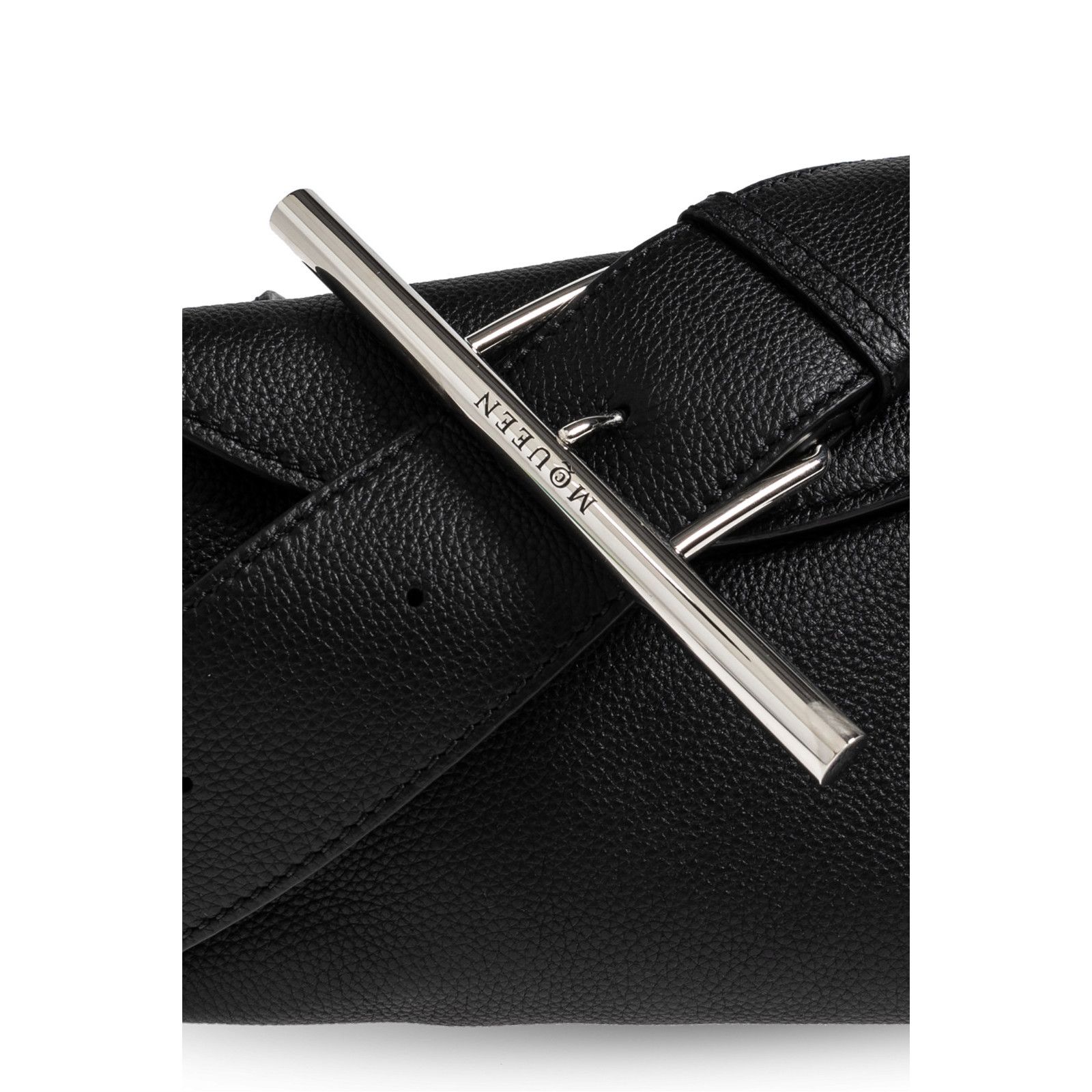 Alexander McQueen ALEXANDER MCQUEEN Black Leather Shoulder Bag New Size ONE SIZE - 5 Thumbnail