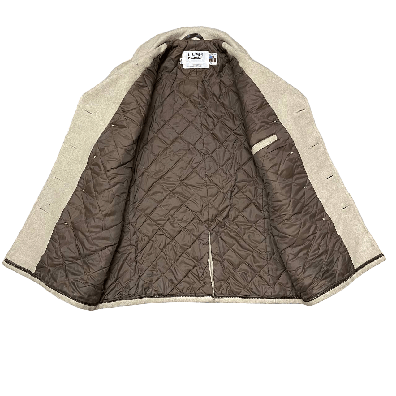 Schott Vintage U. S. 740N Pea Jacket by Schott NYC Wool Peacoat Size US M / EU 48-50 / 2 - 6 Thumbnail