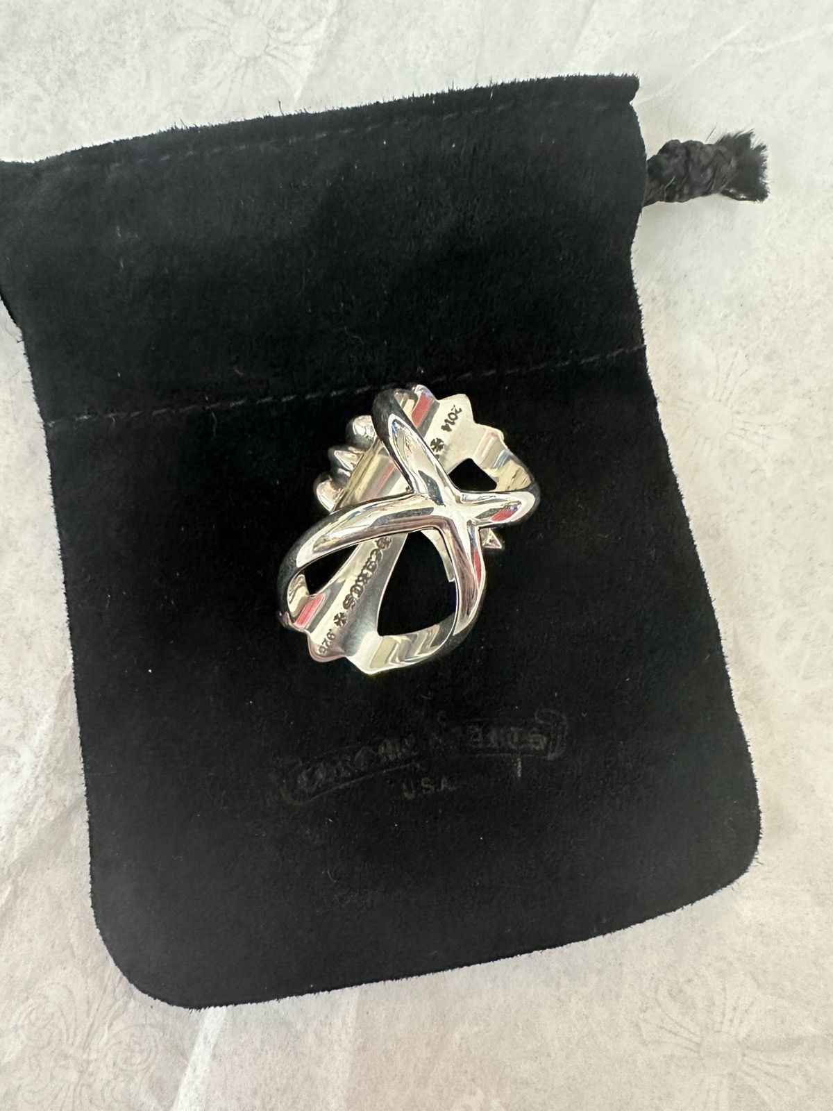 Chrome Hearts Chrome Hearts Silver Infinity Ring US Size 6 Size ONE SIZE - 3 Thumbnail