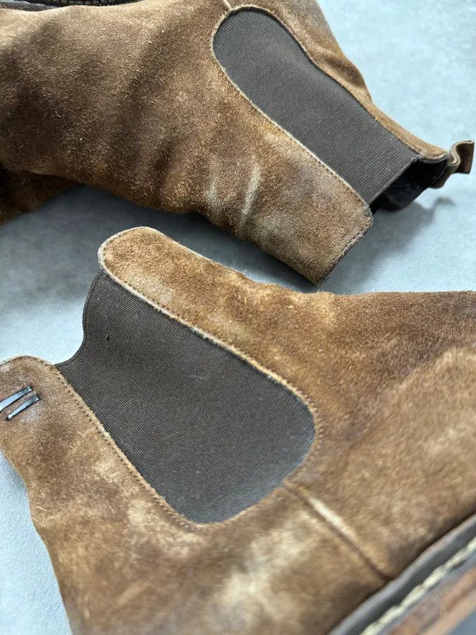The Last Conspiracy The Last Conspiracy Brown Suede Chelsea Leather Boots Size US 10 / EU 43 - 4 Thumbnail