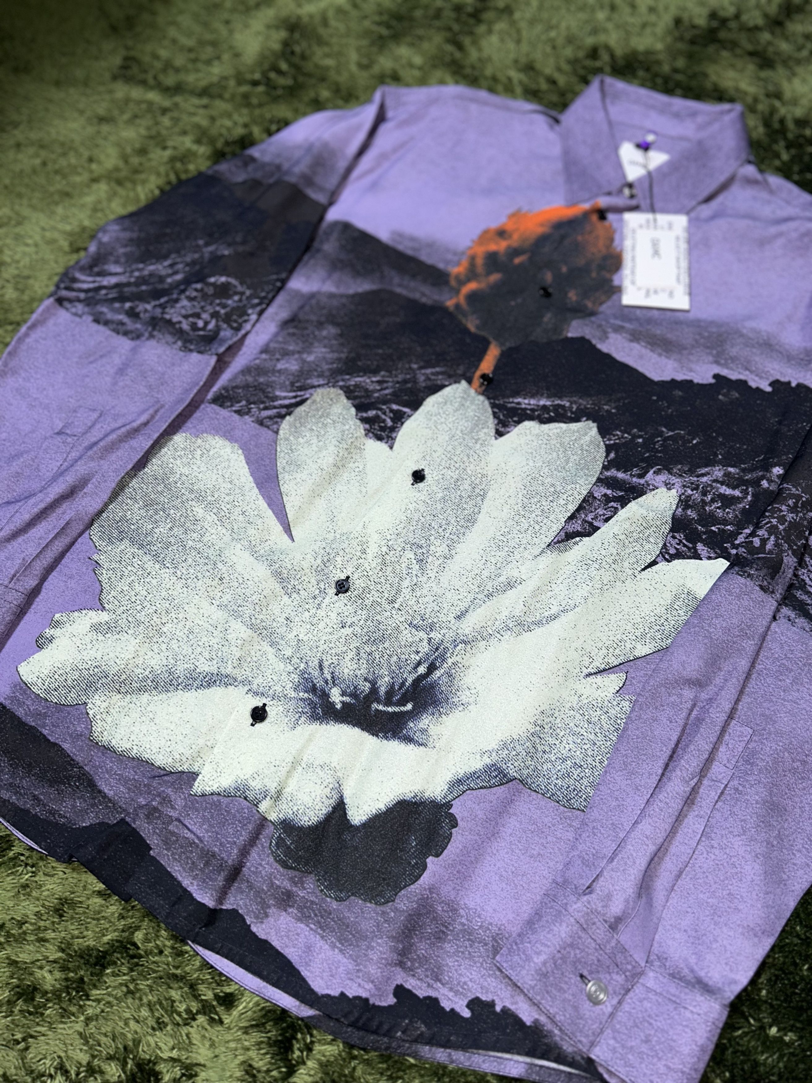 OAMC [XL] OAMC floral relaxed fit shirts purple Size US XL / EU 56 / 4 - 3 Thumbnail