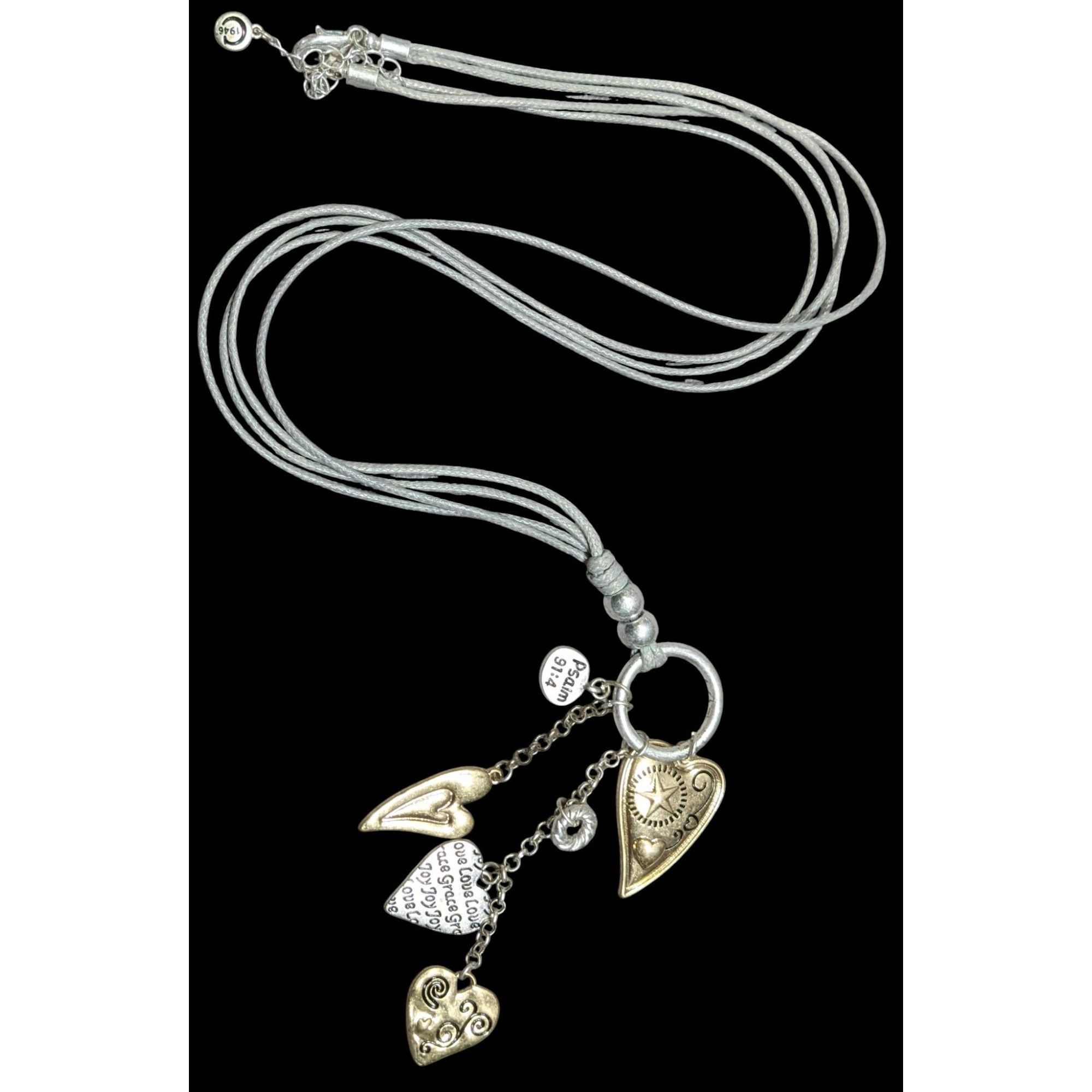 Other C Est 1946 Religious Heart Charm Tassel Necklace Size ONE SIZE - 1 Thumbnail