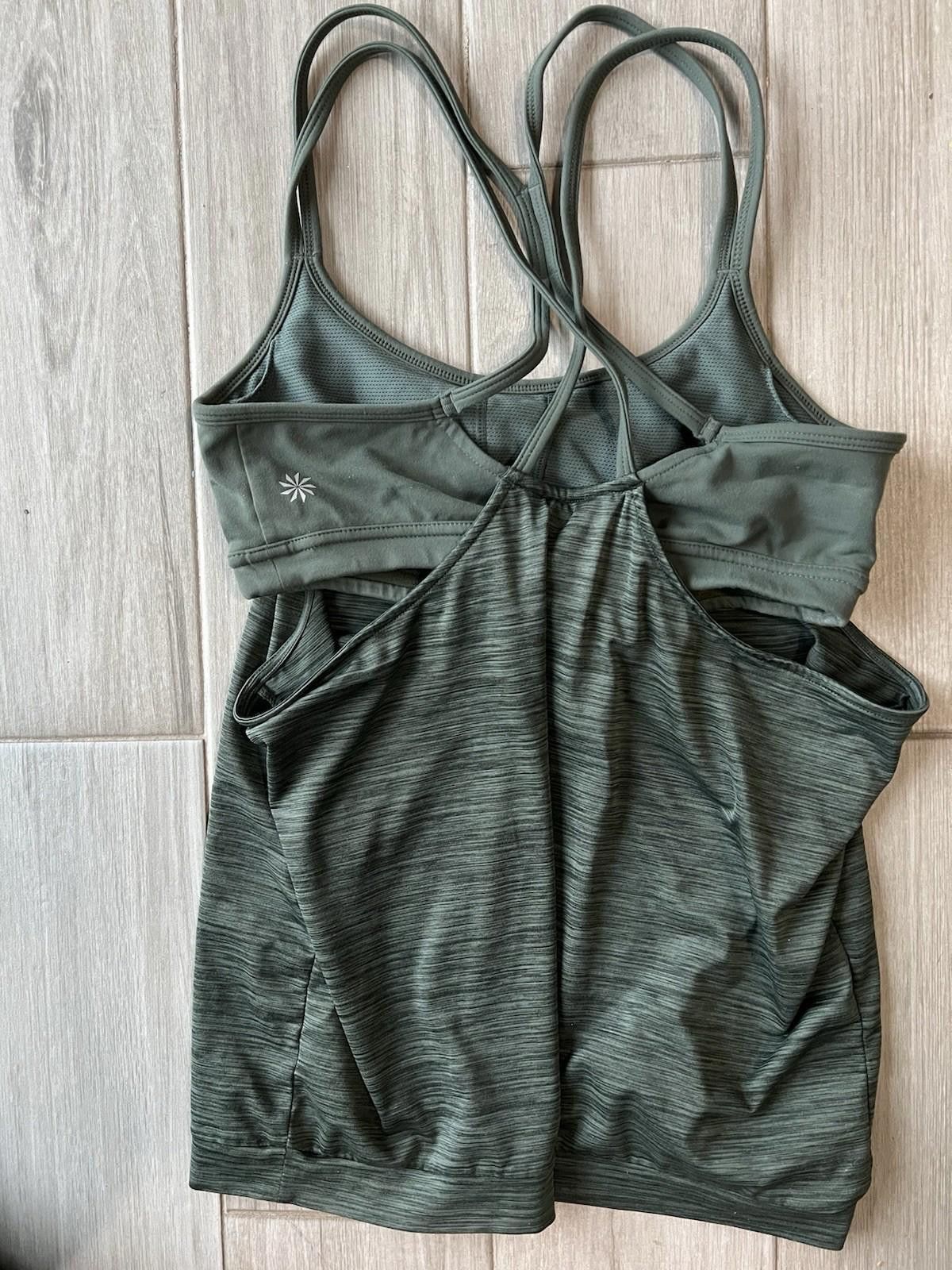 Designer Athleta SHADOW STRIPE ENERGIZE TANK Sz S Size S / US 4 / IT 40 - 4 Thumbnail