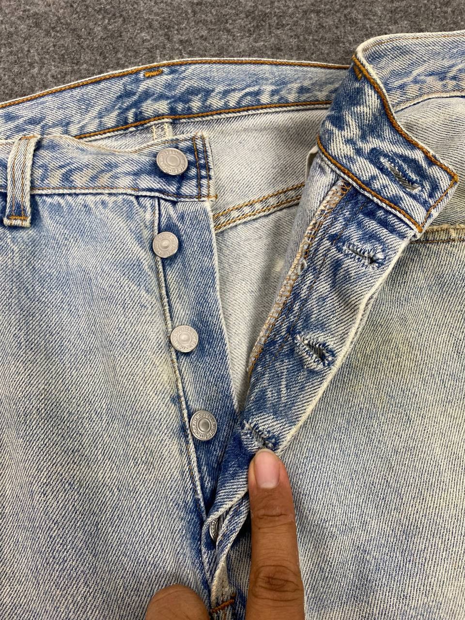 Levi's vintage levis 501 distressed denim Size US 35 - 16 Thumbnail
