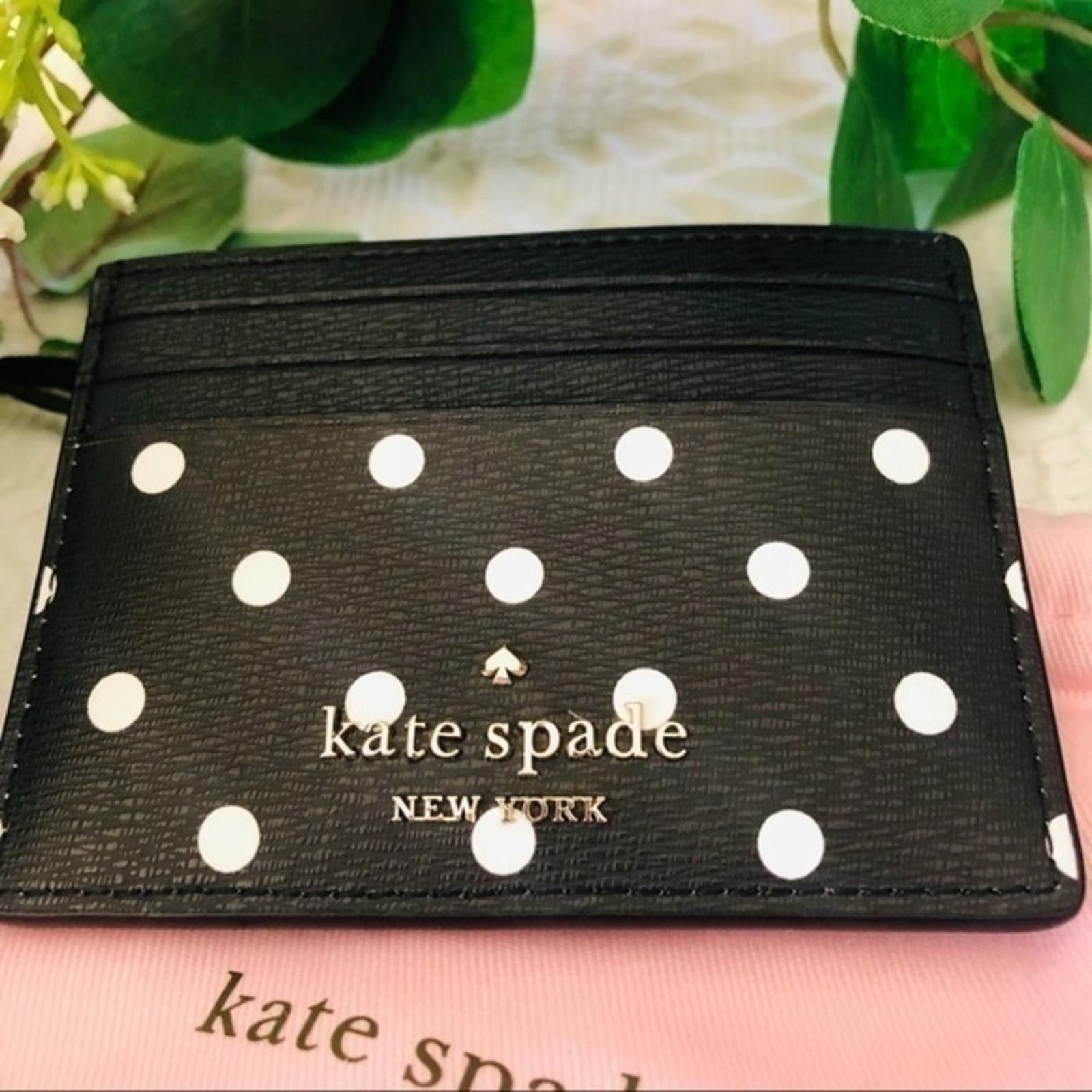 Designer Kate Spade x Minnie Mouse card holder polka dot bow wallet Size ONE SIZE - 2 Thumbnail