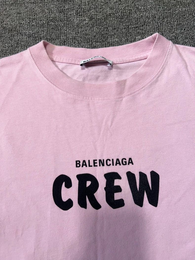 Balenciaga Balenciaga Pink Crew Short Sleeve TShirt-2506 Size S / US 4 / IT 40 - 5 Thumbnail