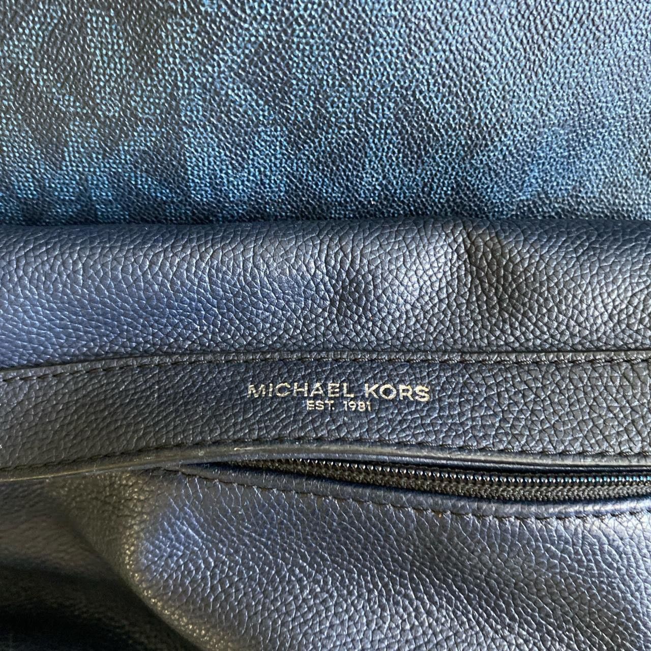 Designer × Michael Kors Michael Kors Blue Monogram Backpack Size ONE SIZE - 3 Thumbnail